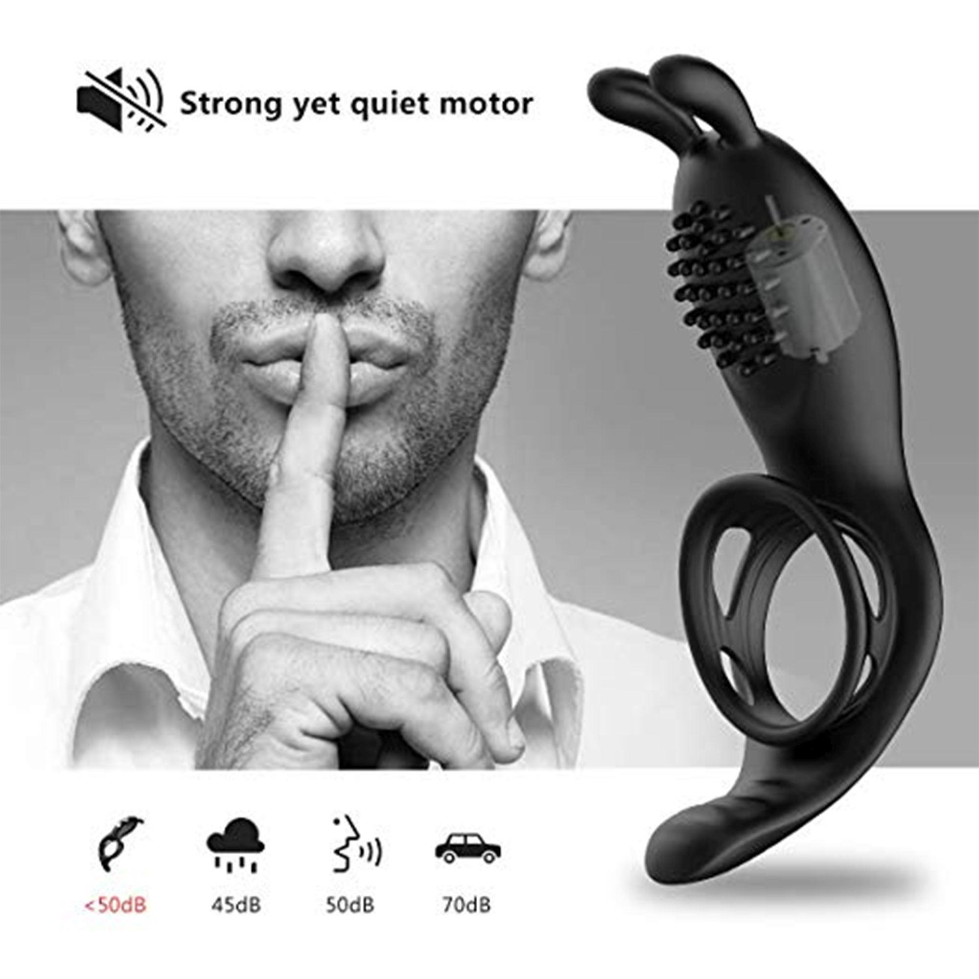 Rabbitvibration Cock Ring With Remote