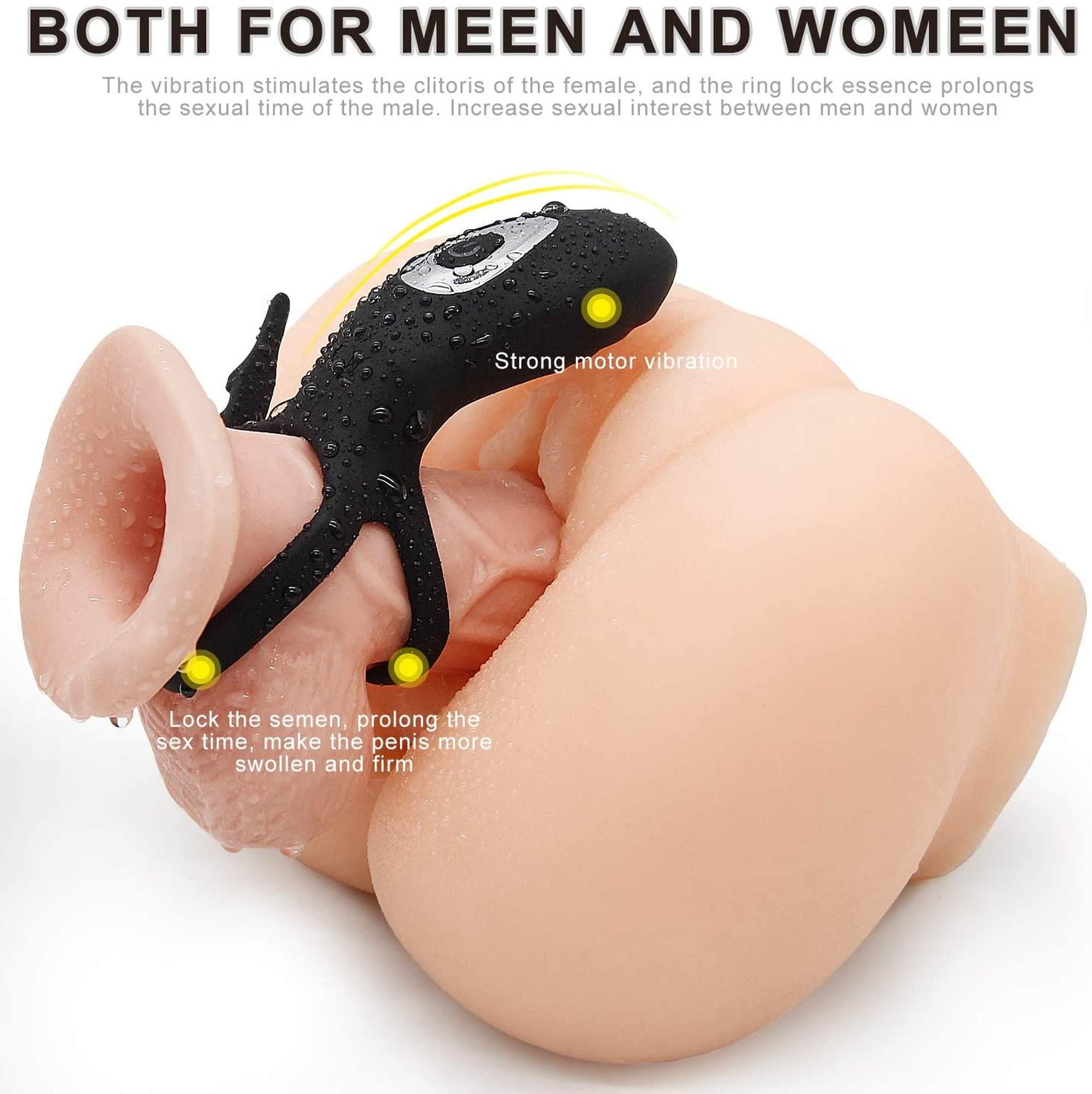 Adjustabledouble Cockring With Remote