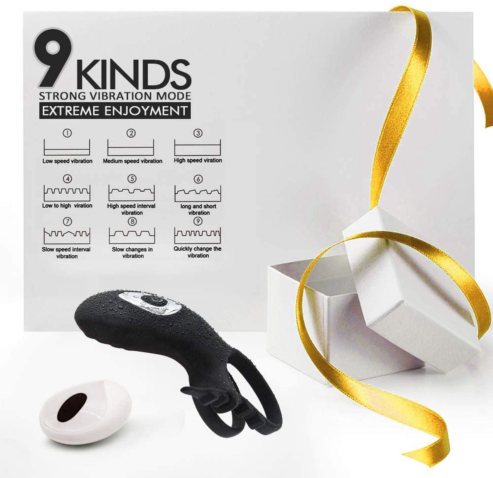 Adjustabledouble Cockring With Remote