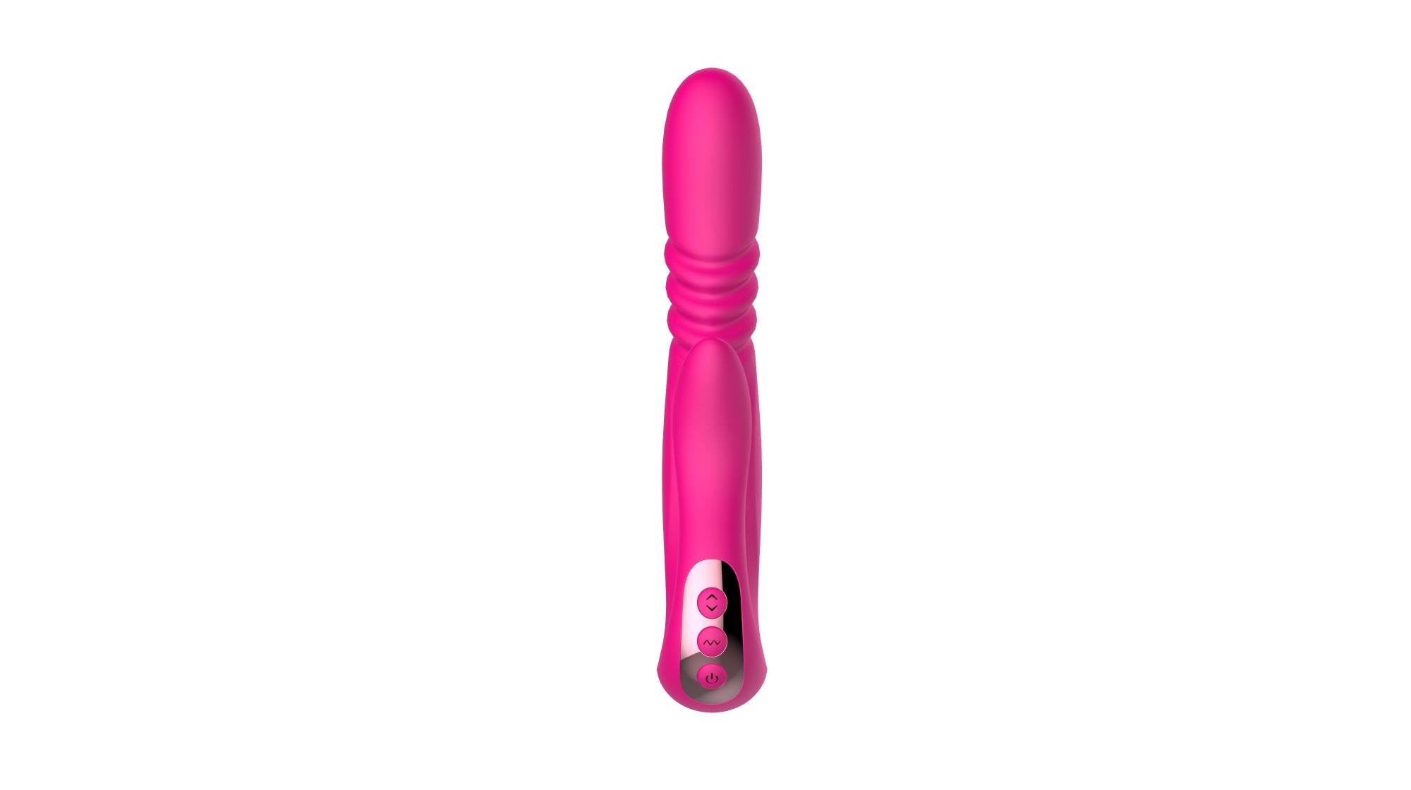 Deluxe Twirling Vibrating Thruster Red