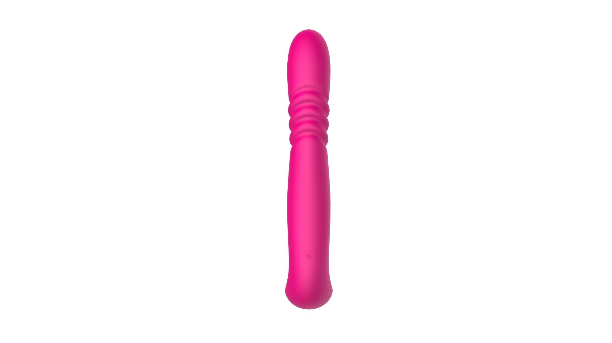 Deluxe Twirling Vibrating Thruster Red