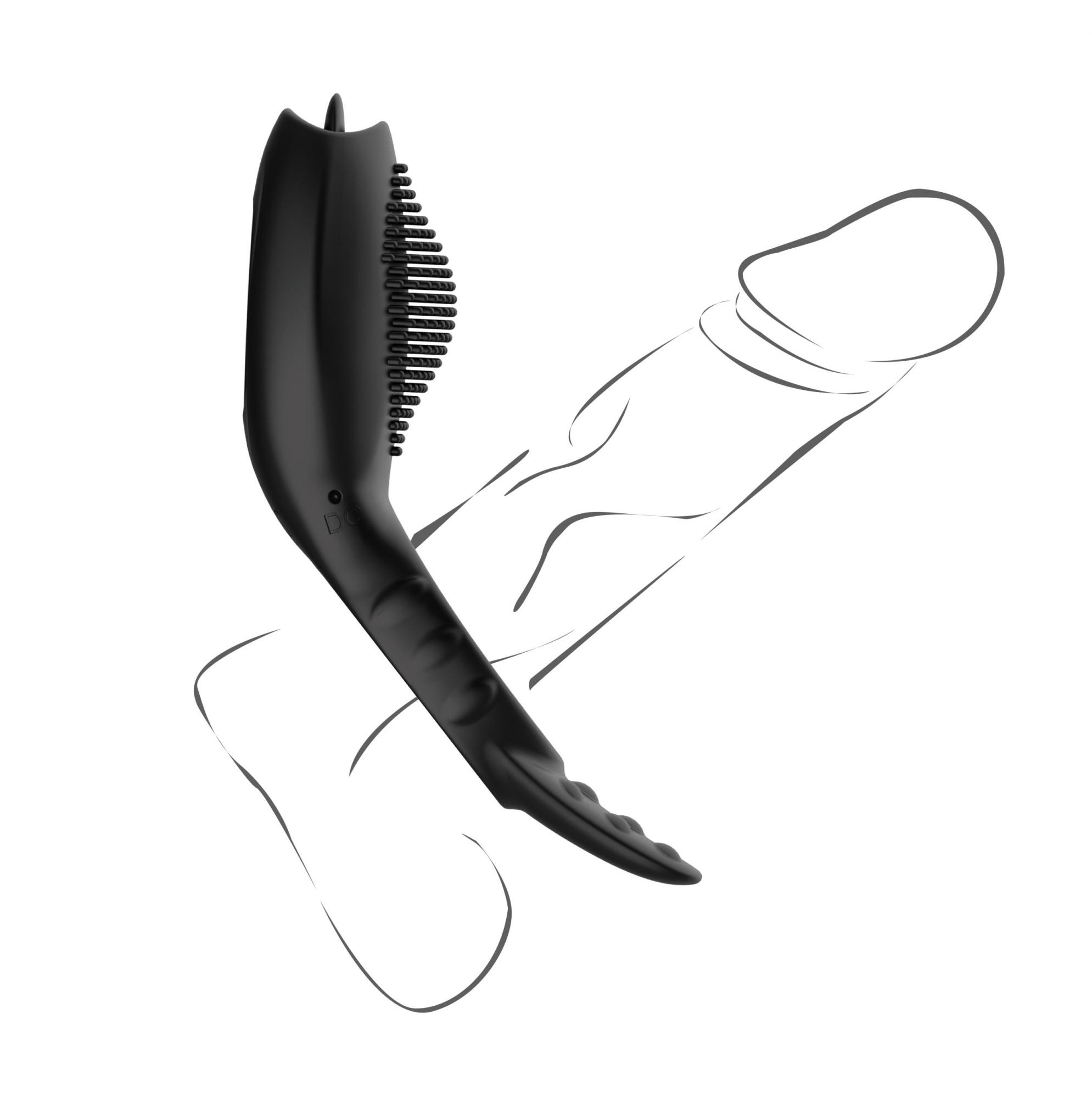 Remote Powerful Tognue Simulate Cock Ring