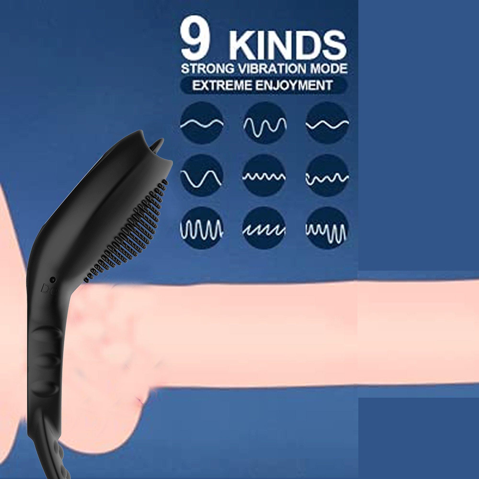 Remote Powerful Tognue Simulate Cock Ring