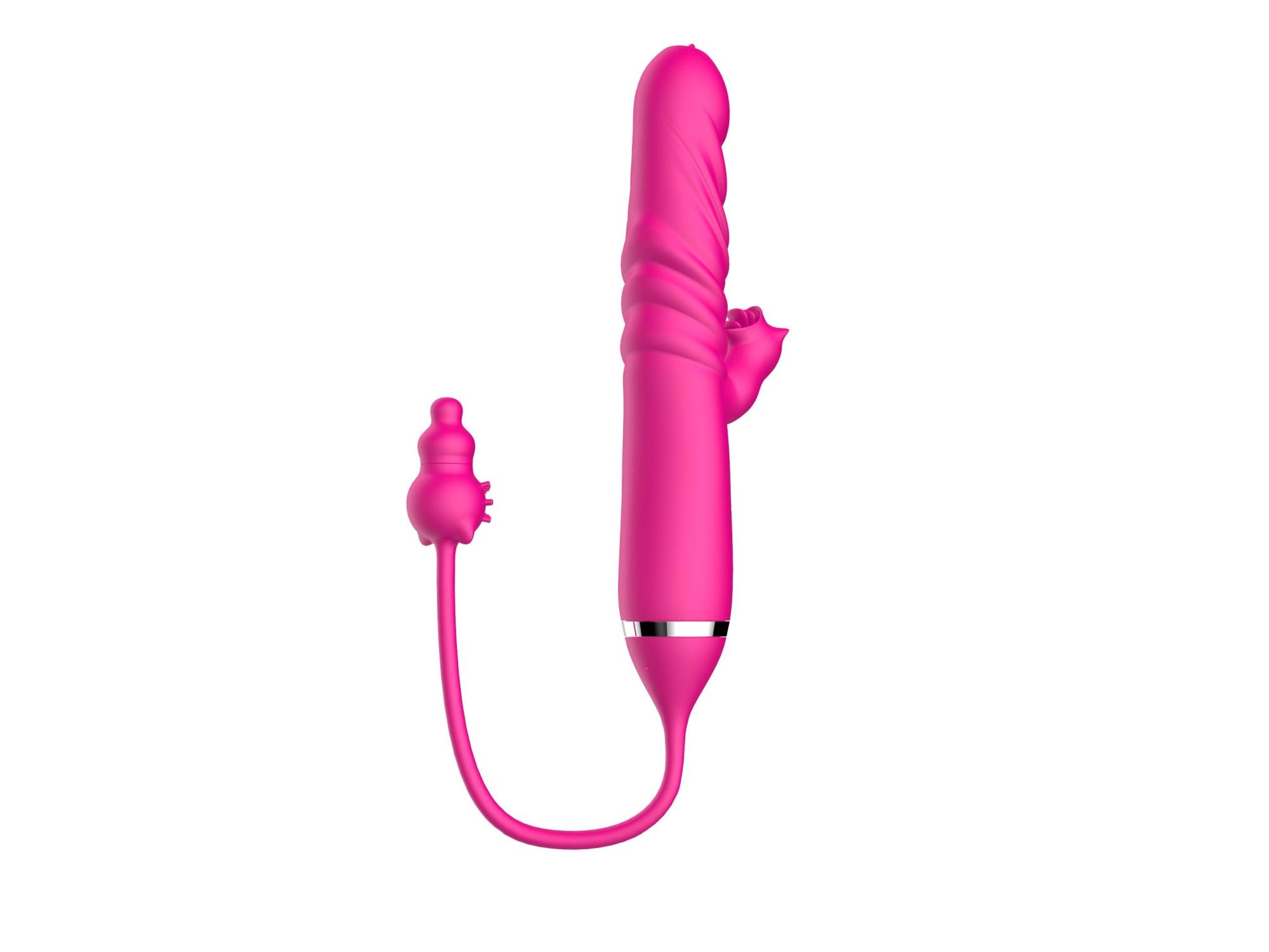 Tongue Licking Triple Stimulation Thrusting Vibrator