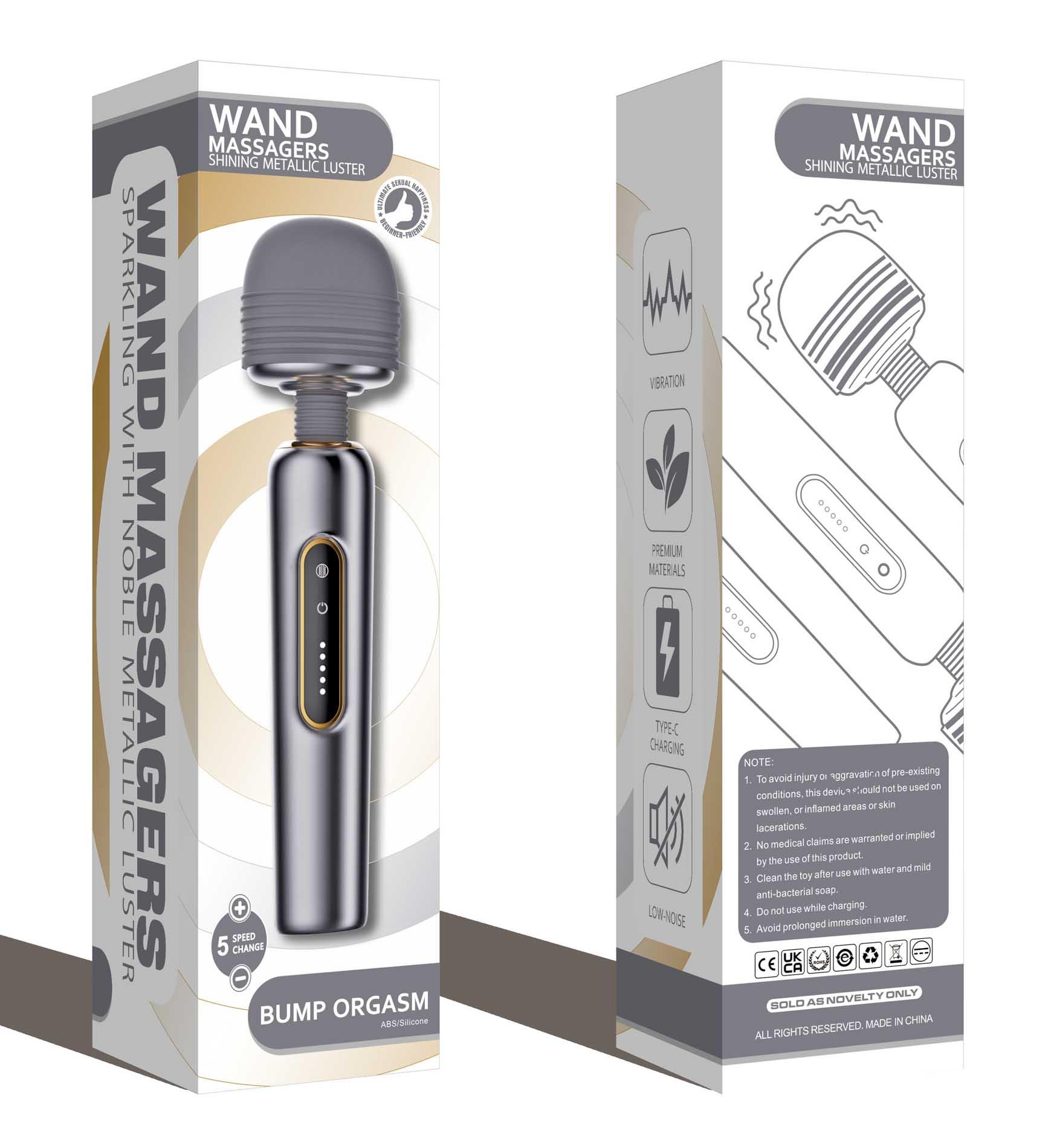 Wand Massagers Shining Metallic Luster