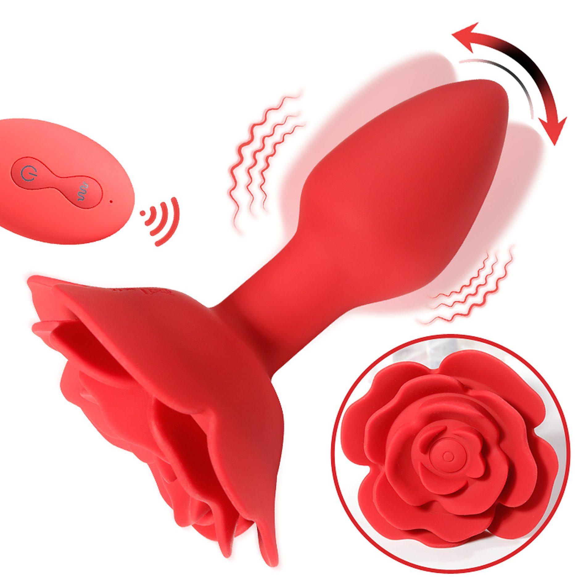 Rose Rotating Anal Plug