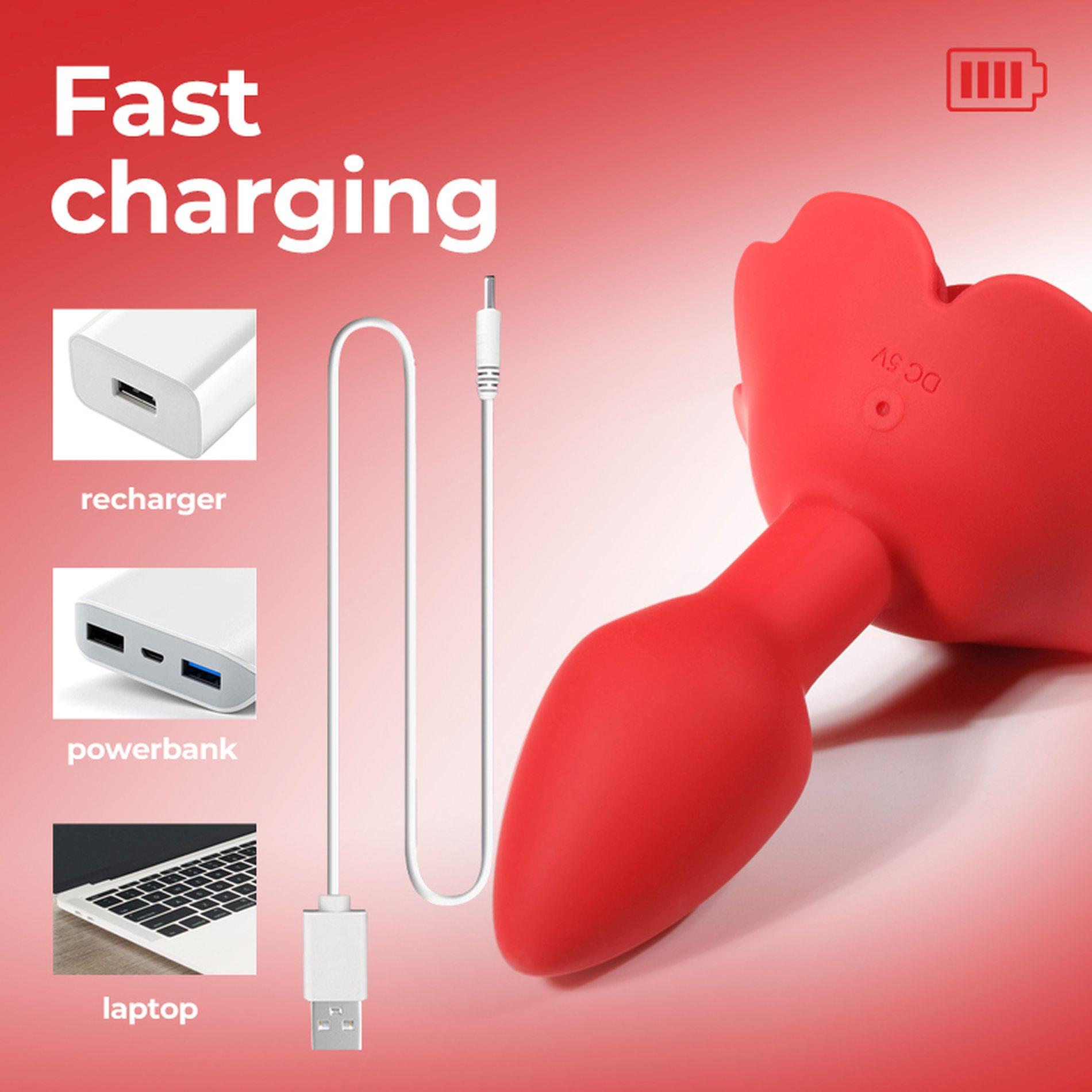 Rose Rotating Anal Plug