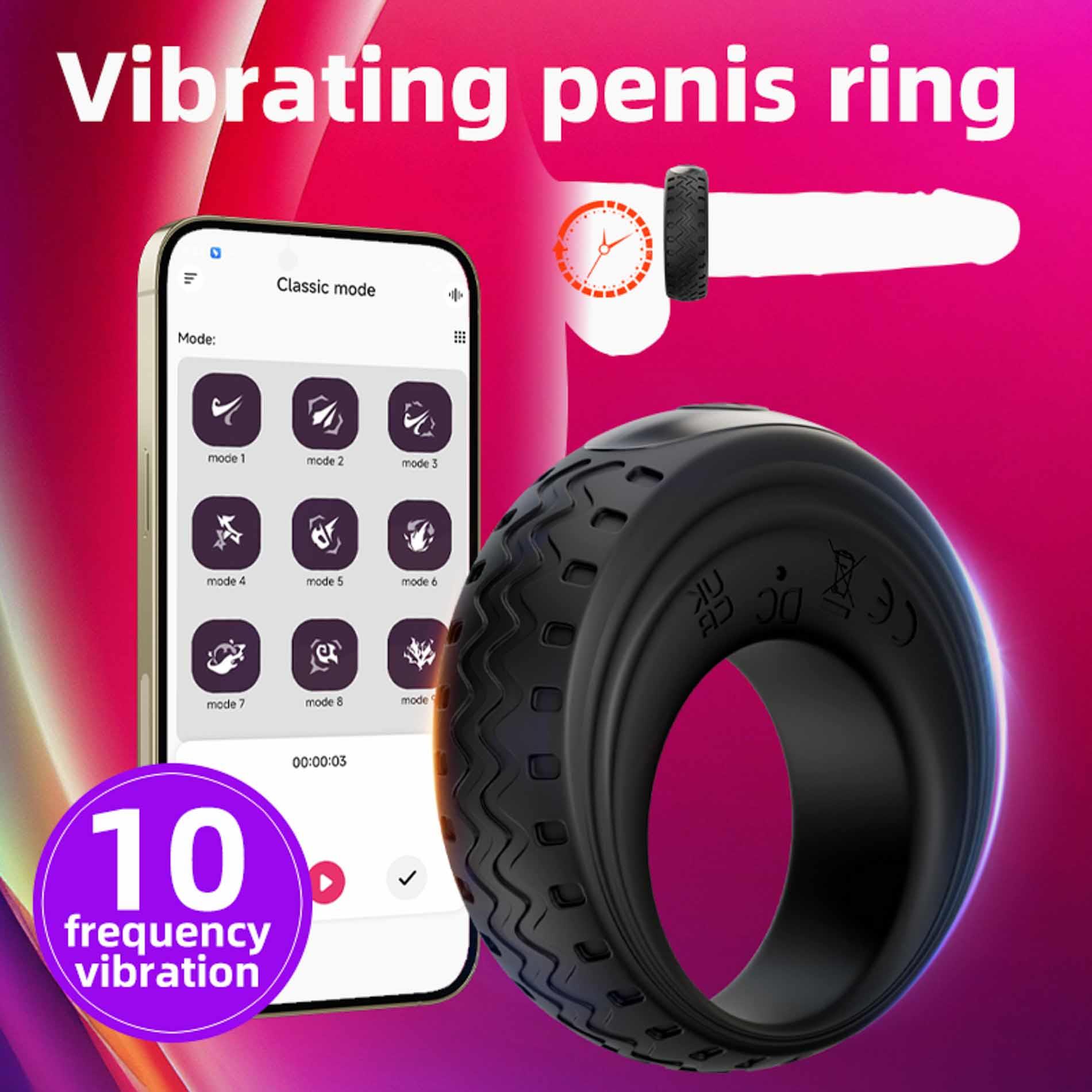 App-Controlled Vibrating Cock Ring