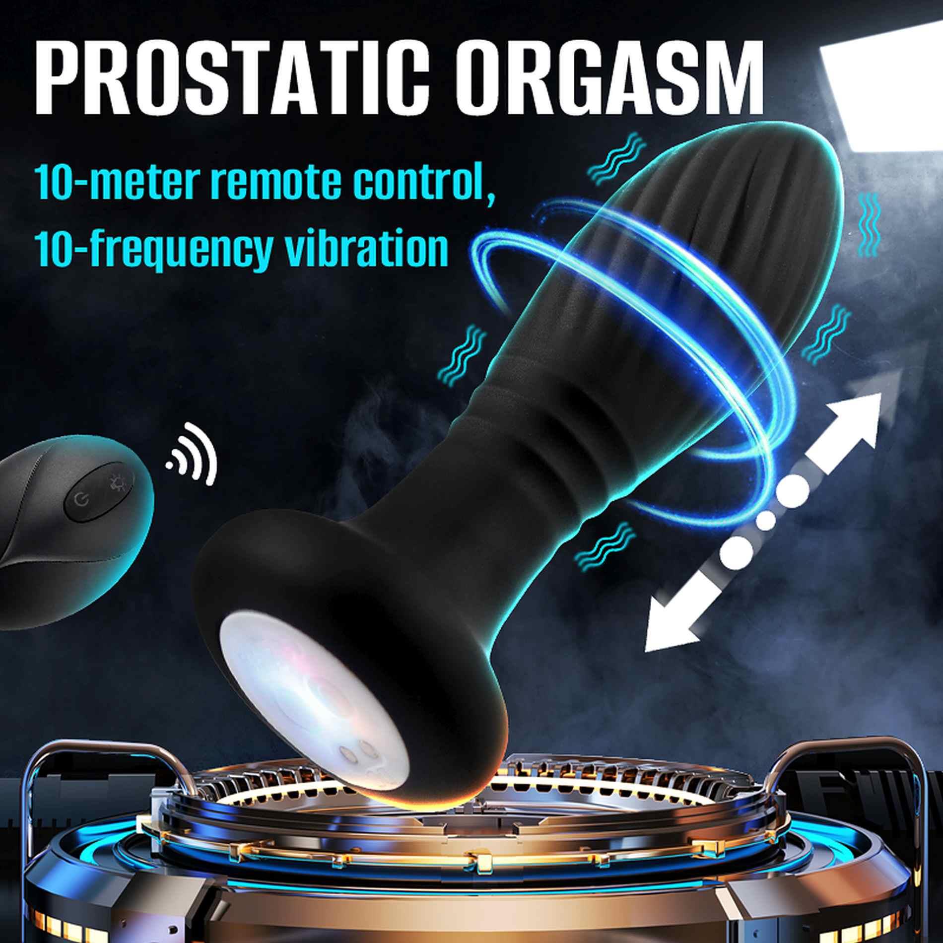 Lighting Anal Plug Black
