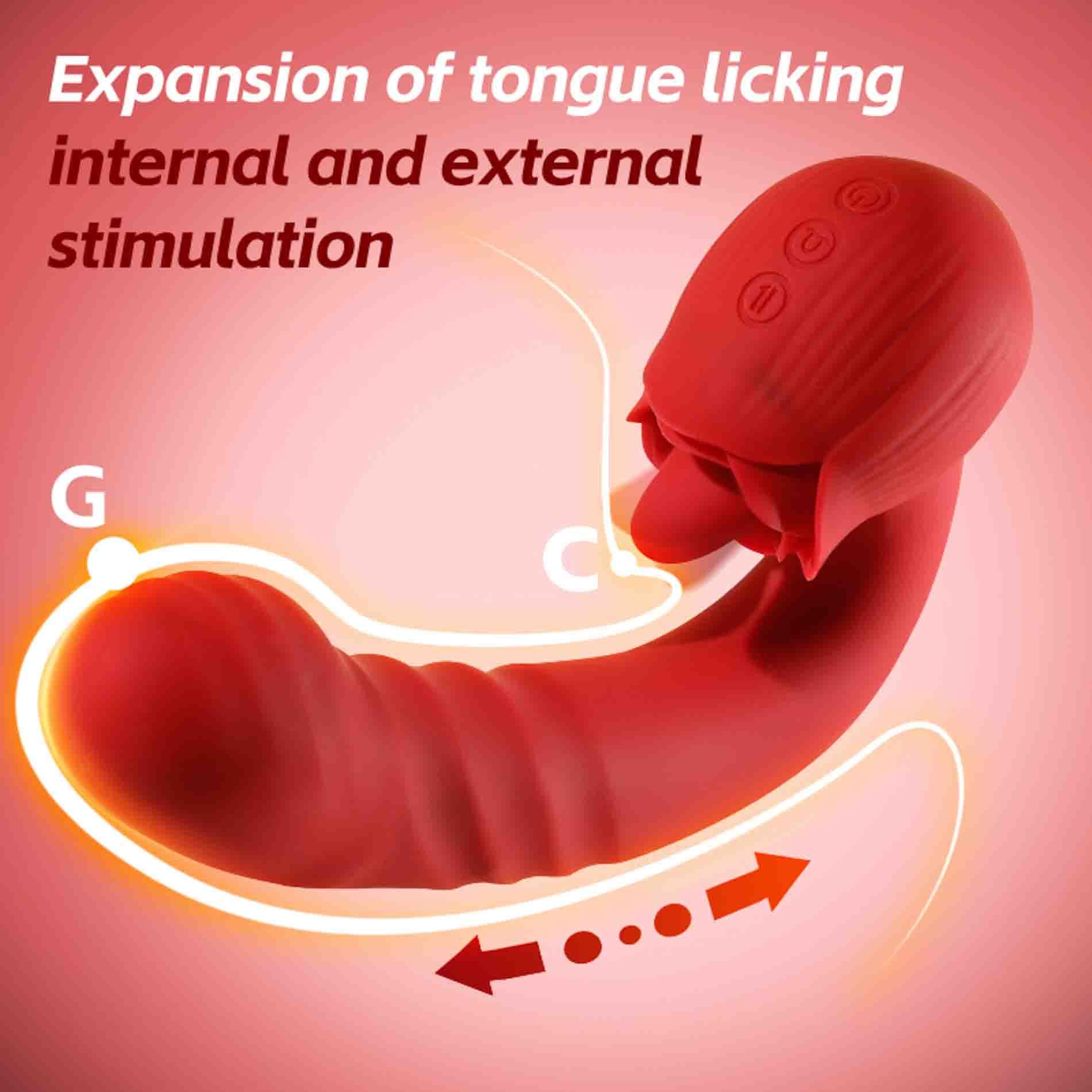 Rose Thrusting Vibrator