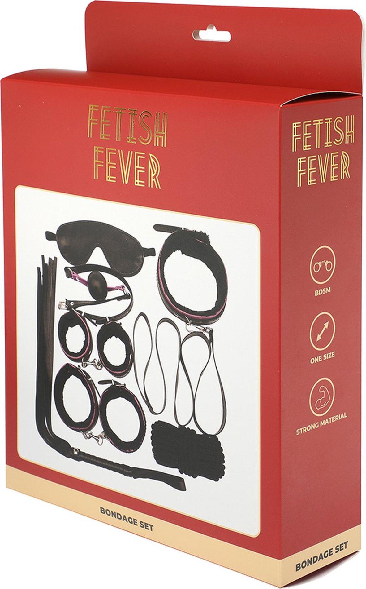 Fetish Fever - Bondage Set - 7 Pieces - Black