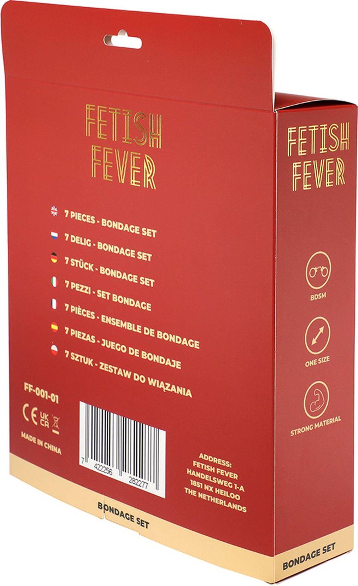 Fetish Fever - Bondage Set - 7 Pieces - Black