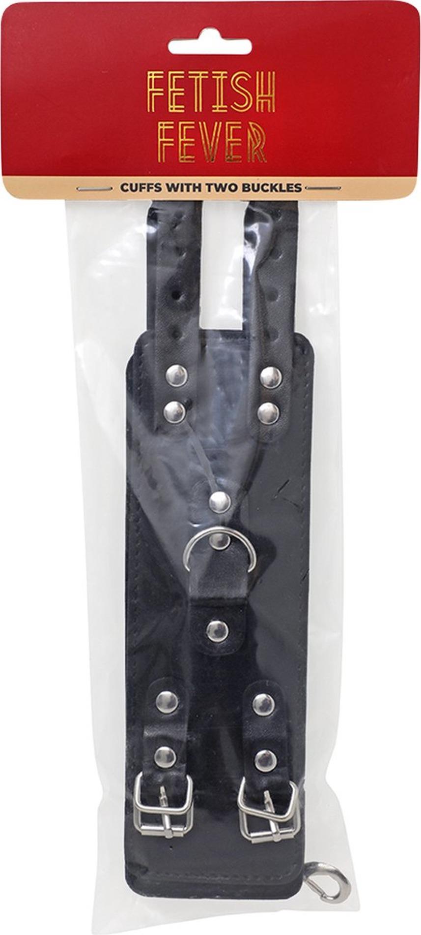 Fetish Fever - Cuffs With Two Buckles - Black