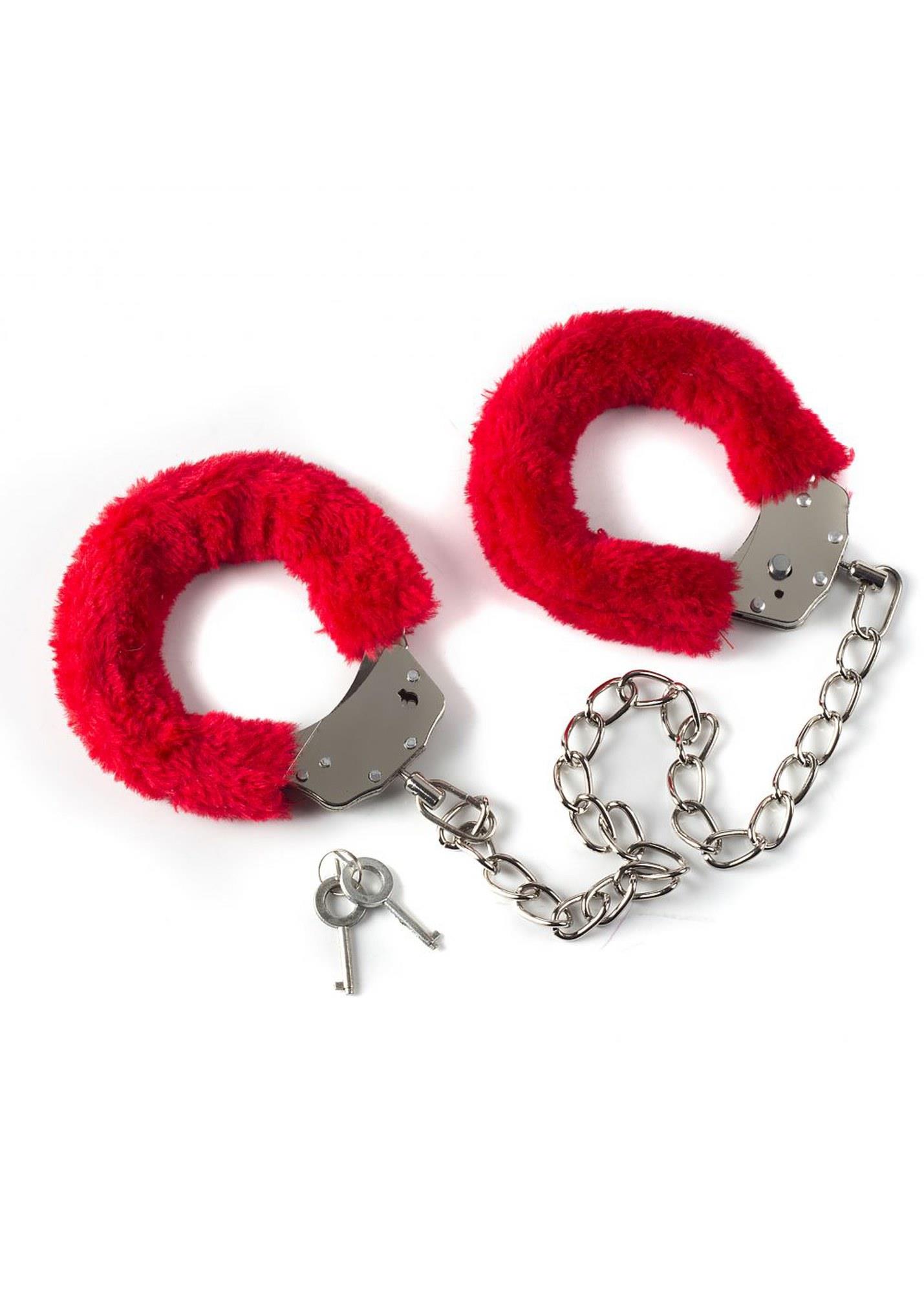 KAJDANKI Ankle cuffs BONDAGE red