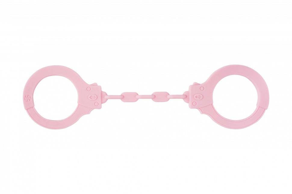 Kajdanki-Silicone Handcuffs Party Hard Suppression Pink