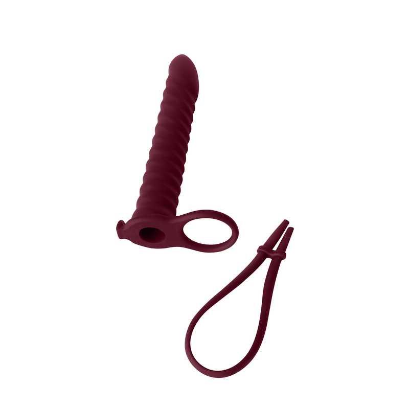 Strap-On Pure Passion Rori Wine Red