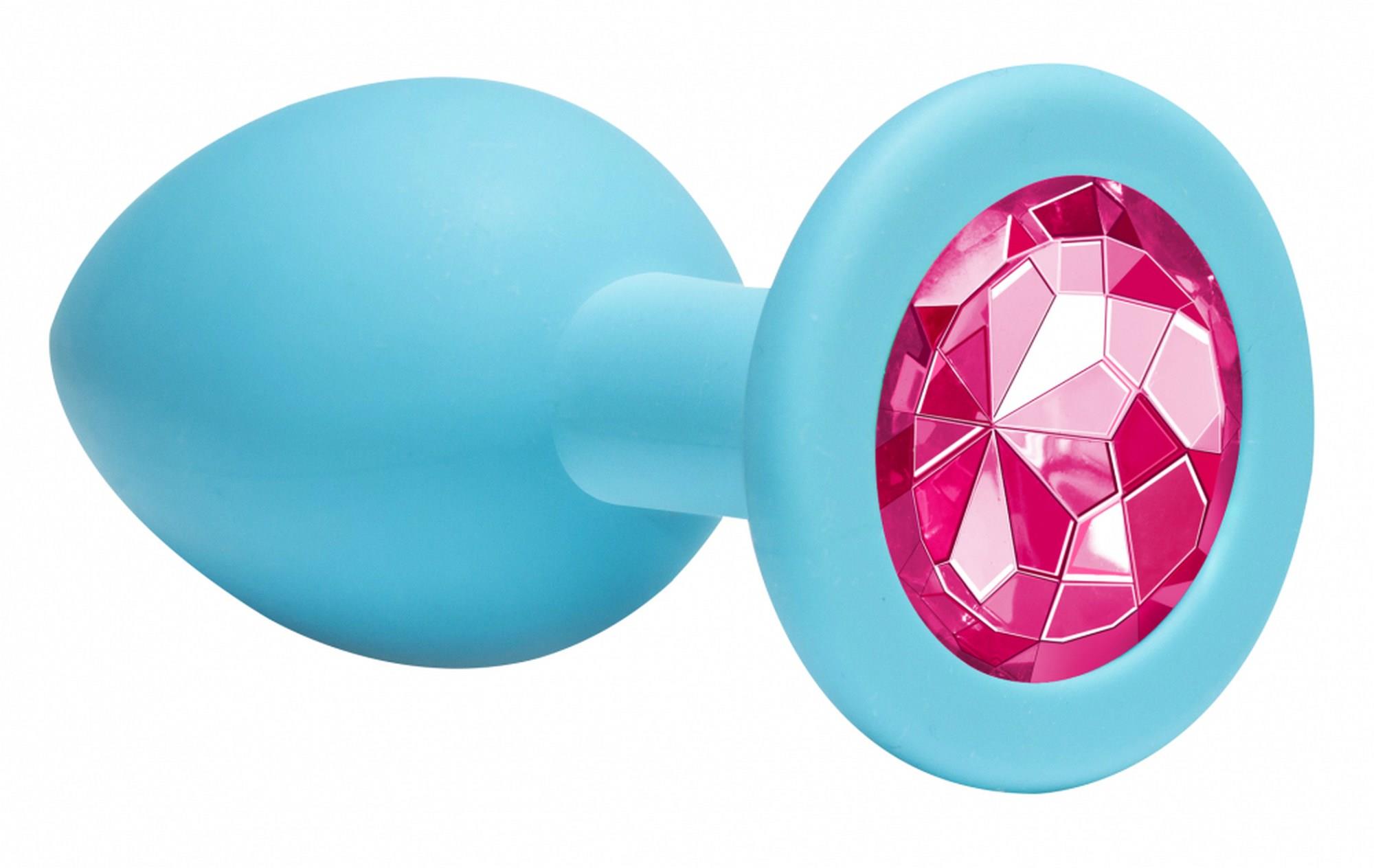 Plug-Anal Plug Emotions Cutie Medium Turquoise Pink Crystal