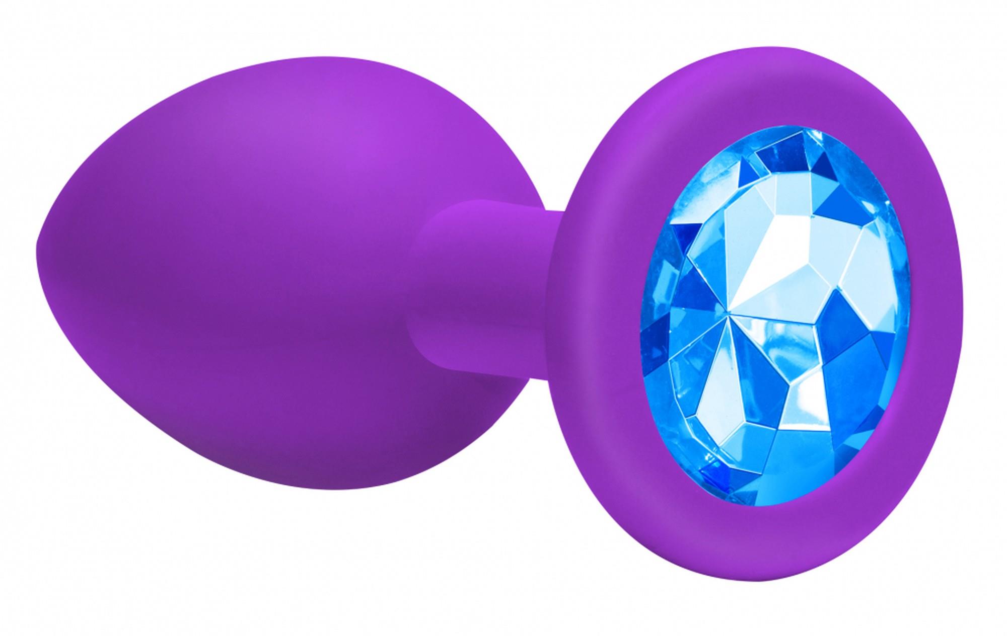 Plug-Anal Plug Emotions Cutie Medium Purple Blue Crystal