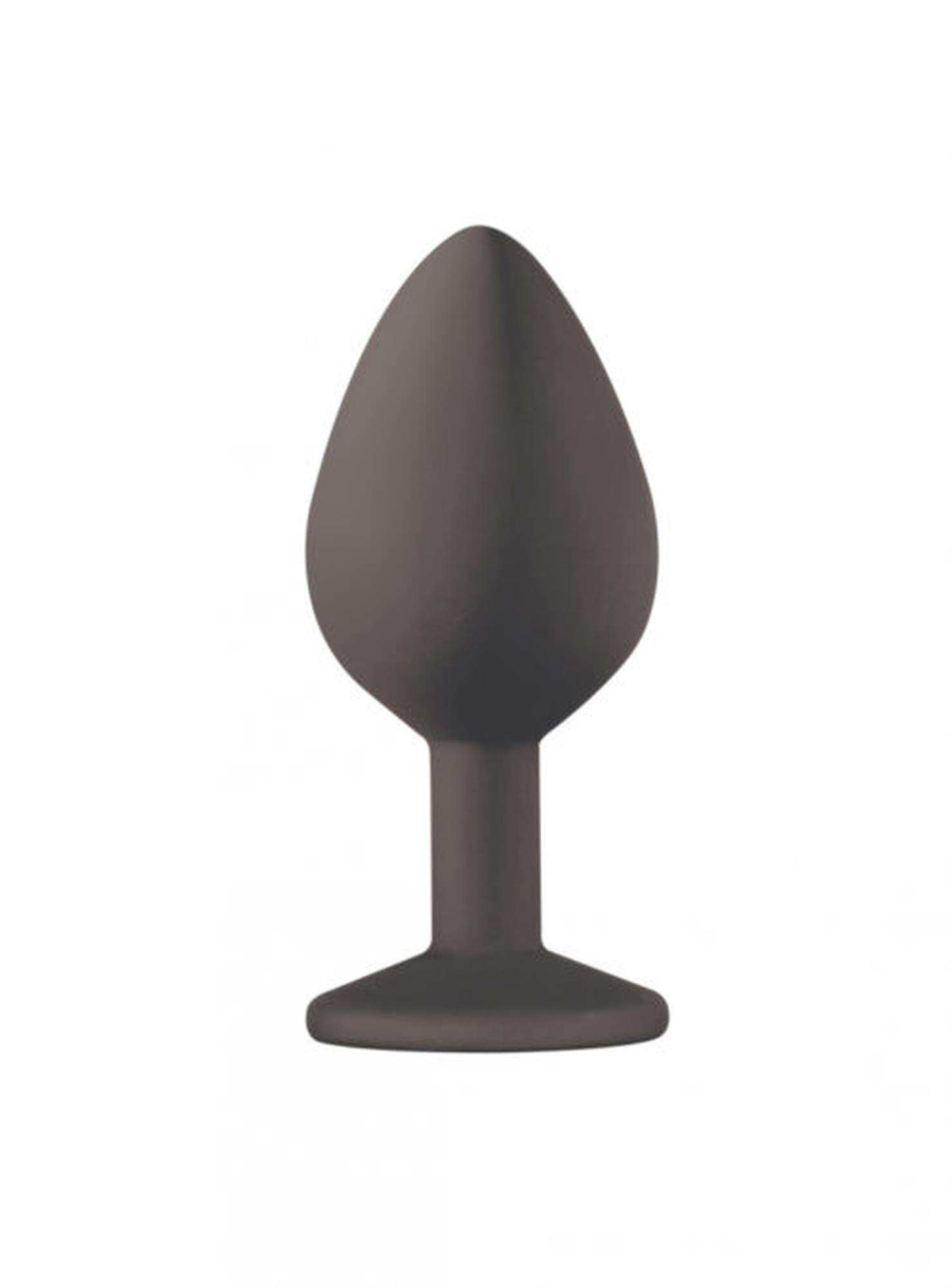 Plug-Anal Plug Emotions Cutie Medium Black Golden Crystal