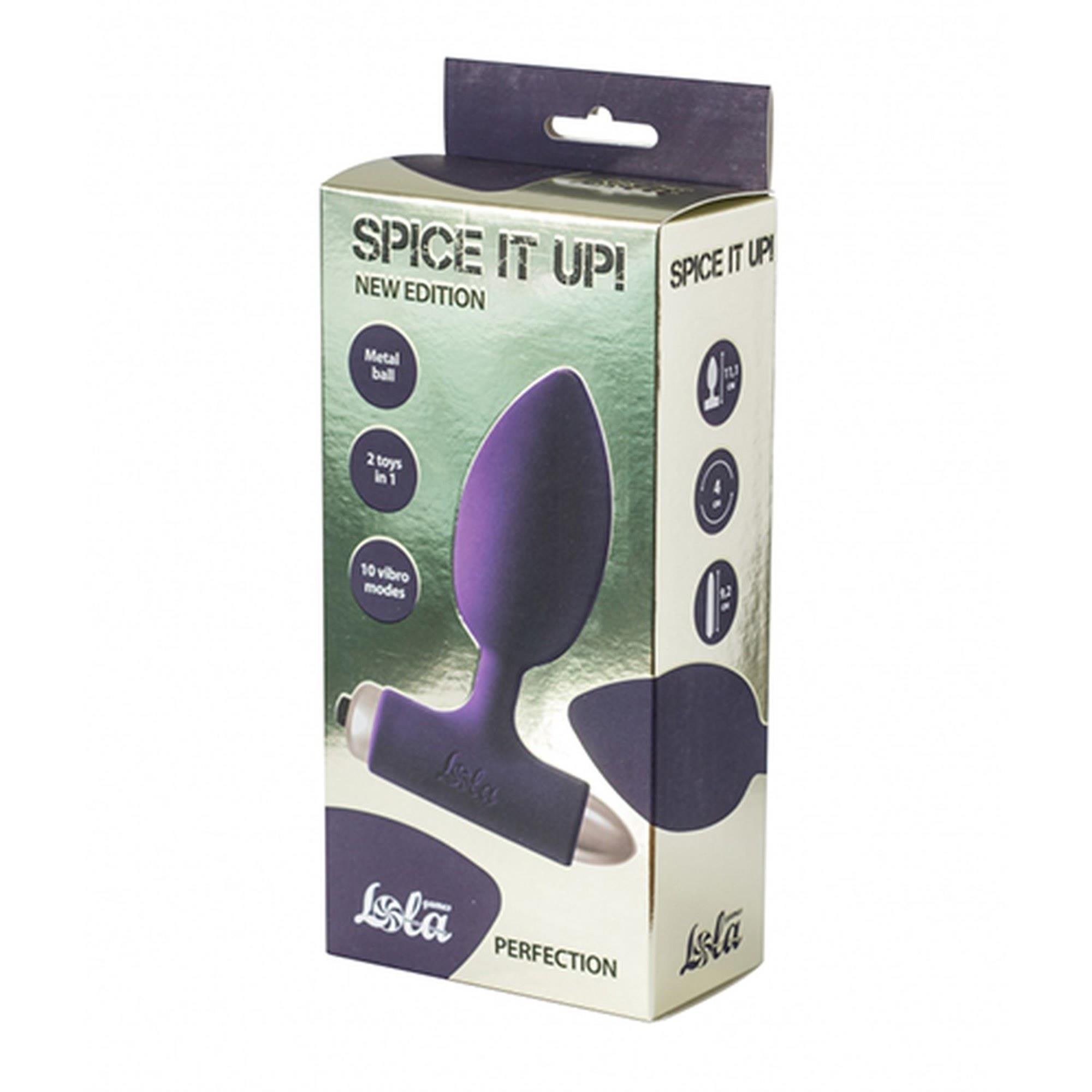 Vibrating Anal Plug Spice It Up New Edition Perfection Ultraviolet