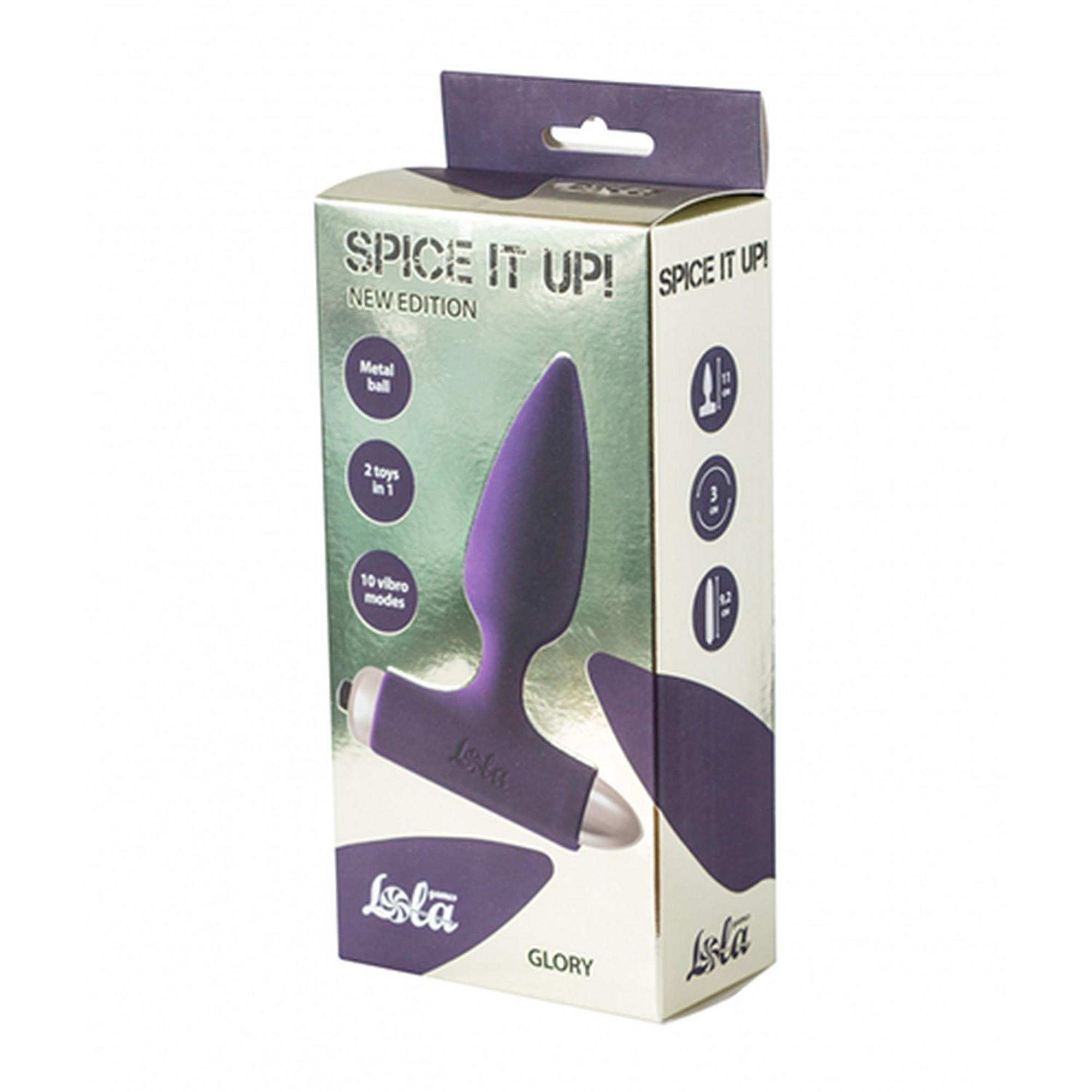 Vibrating Anal Plug Spice It Up New Edition Glory Ultraviolet
