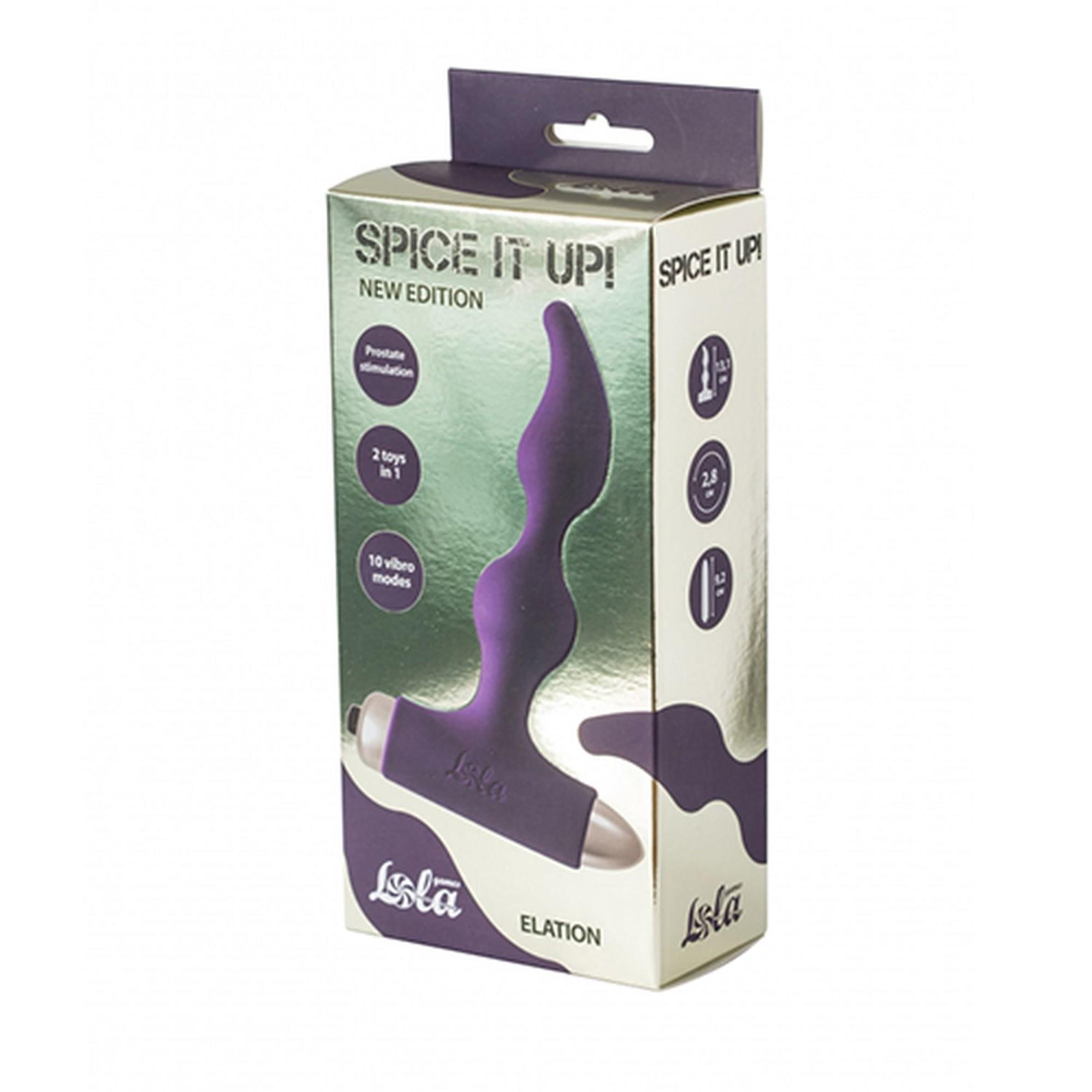 Vibrating Anal Plug Spice It Up New Edition Elation Ultraviolet