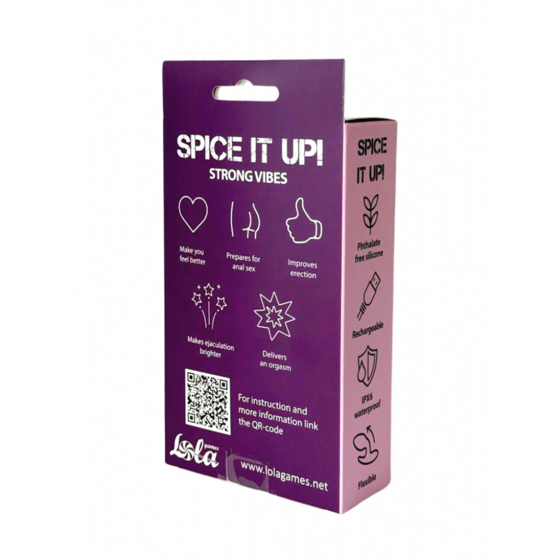 Double Silicone Vibrating Anal Plug Spice It Up Charm