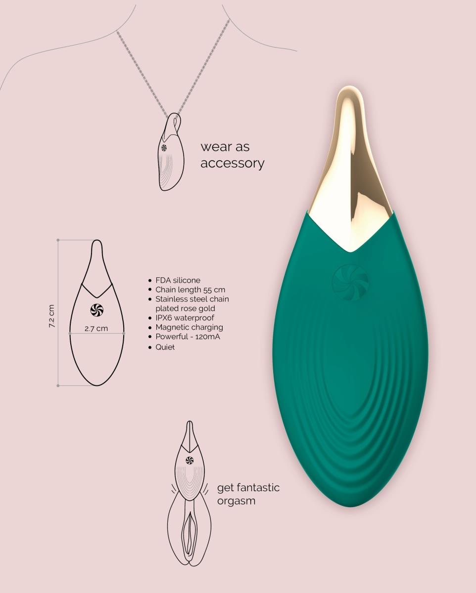 Vibrating Necklace Liberty Leaf