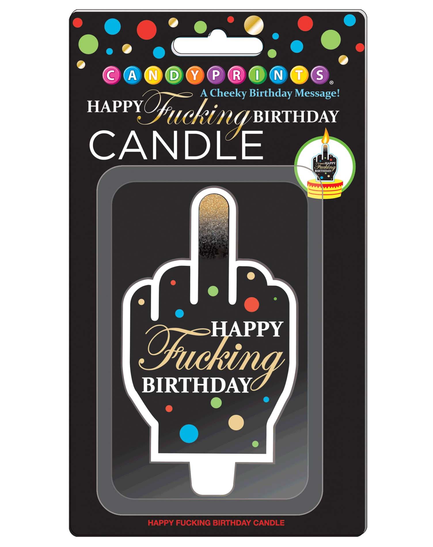 Happy F’ing Birthday Candle