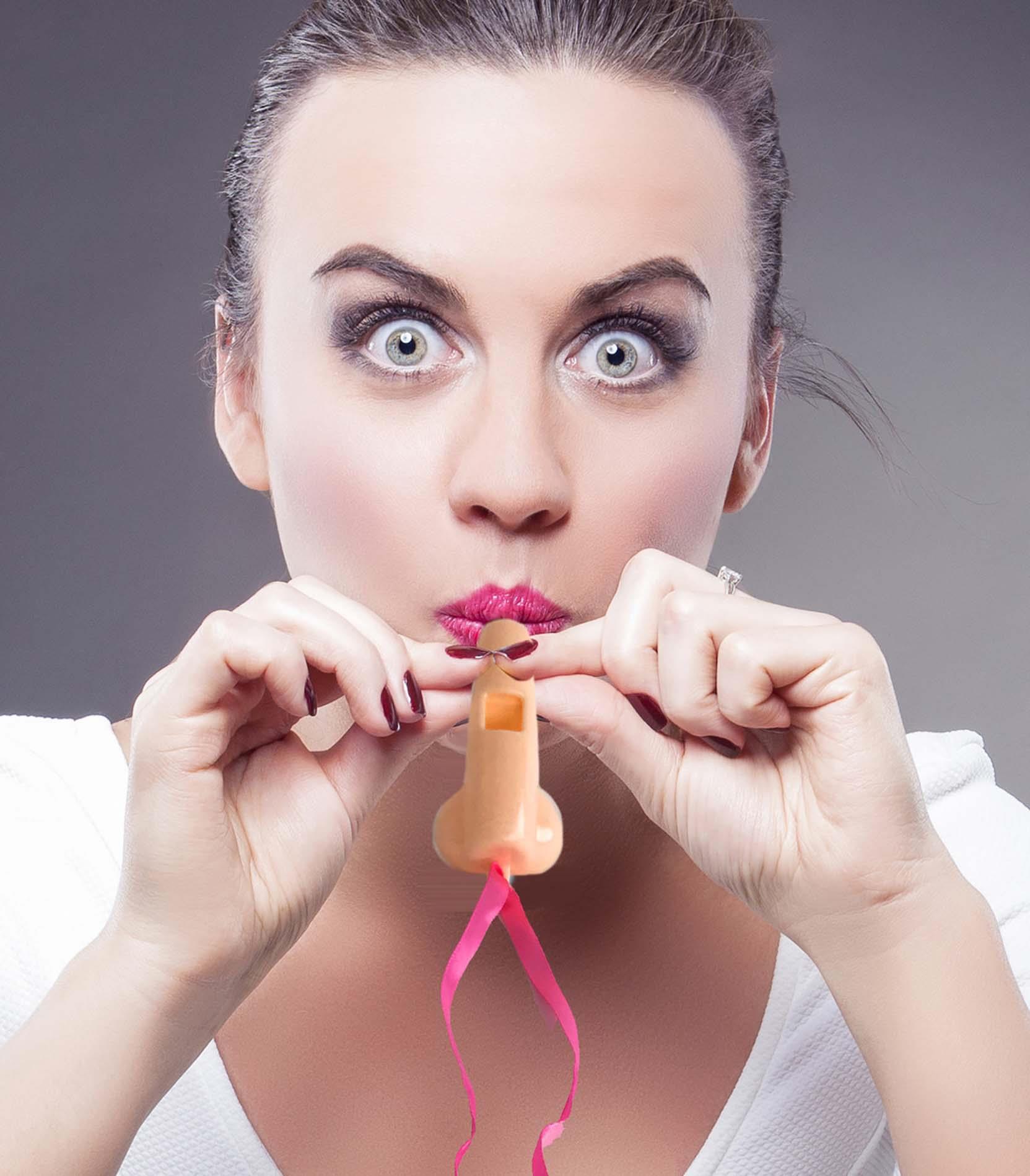 Super Fun Penis Party Whistles, 6Pk
