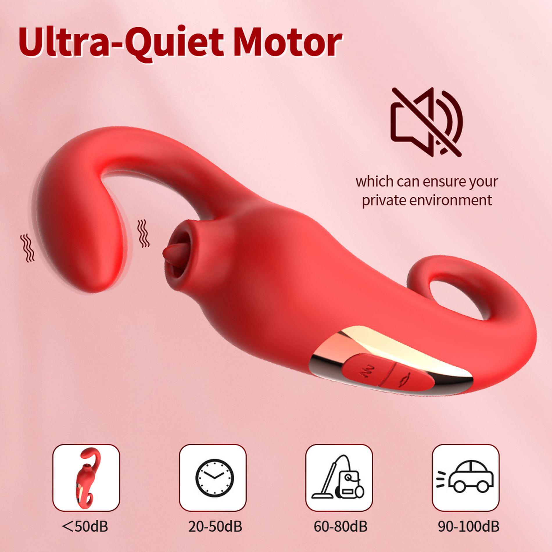 Wibrator-Merfi, 10 Vibration Functions, 10 Frequency Tongue Licking Usb