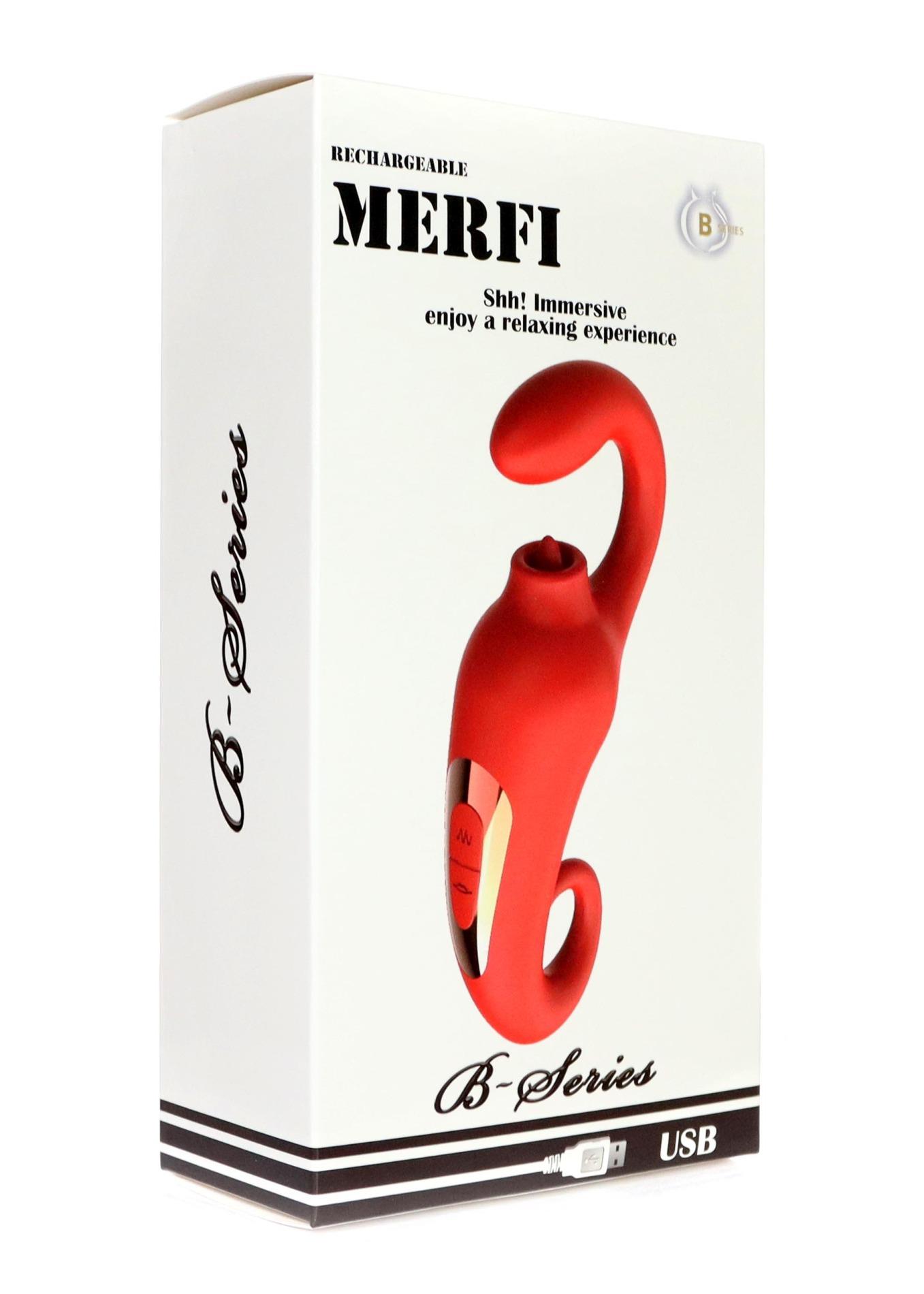Wibrator-Merfi, 10 Vibration Functions, 10 Frequency Tongue Licking Usb
