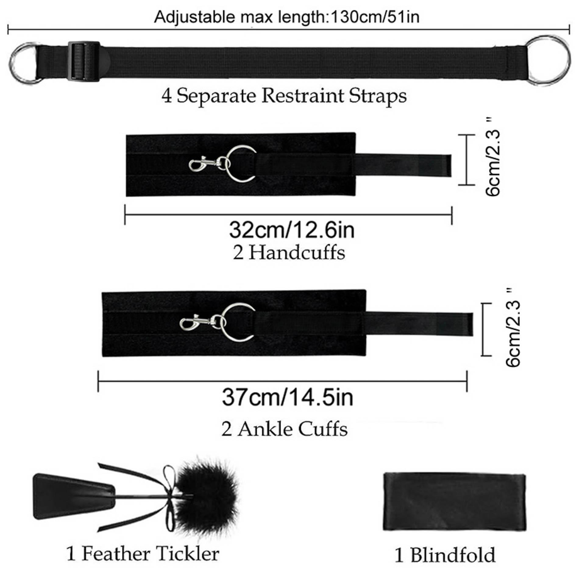 Fetish B-Series Bed Restraint Set 2.0
