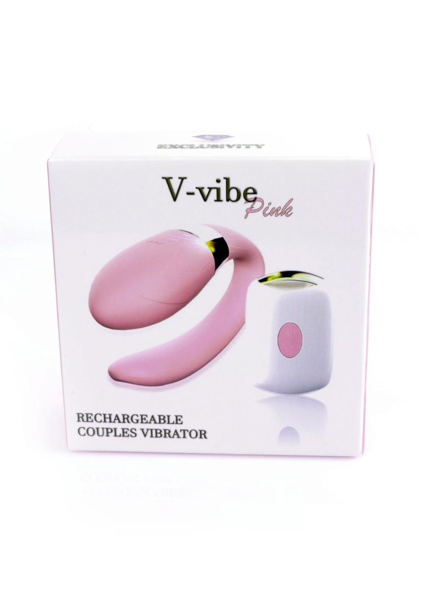 Stymulator-V-Vibe Pink Usb 7 Function / Remote Control
