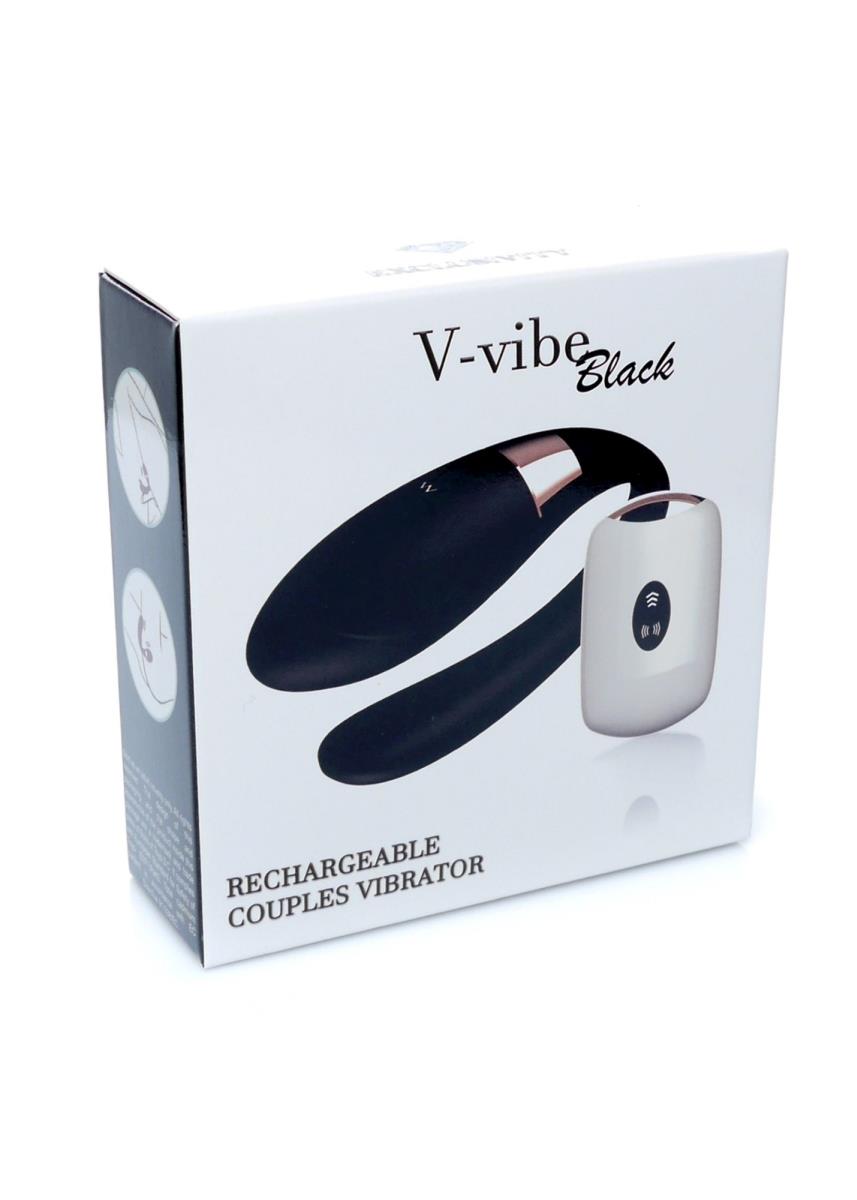 Stymulator-V-Vibe Black Usb 7 Function / Remote Control