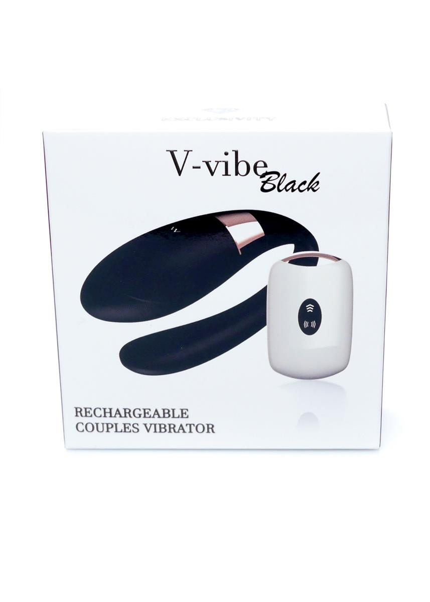 Stymulator-V-Vibe Black Usb 7 Function / Remote Control