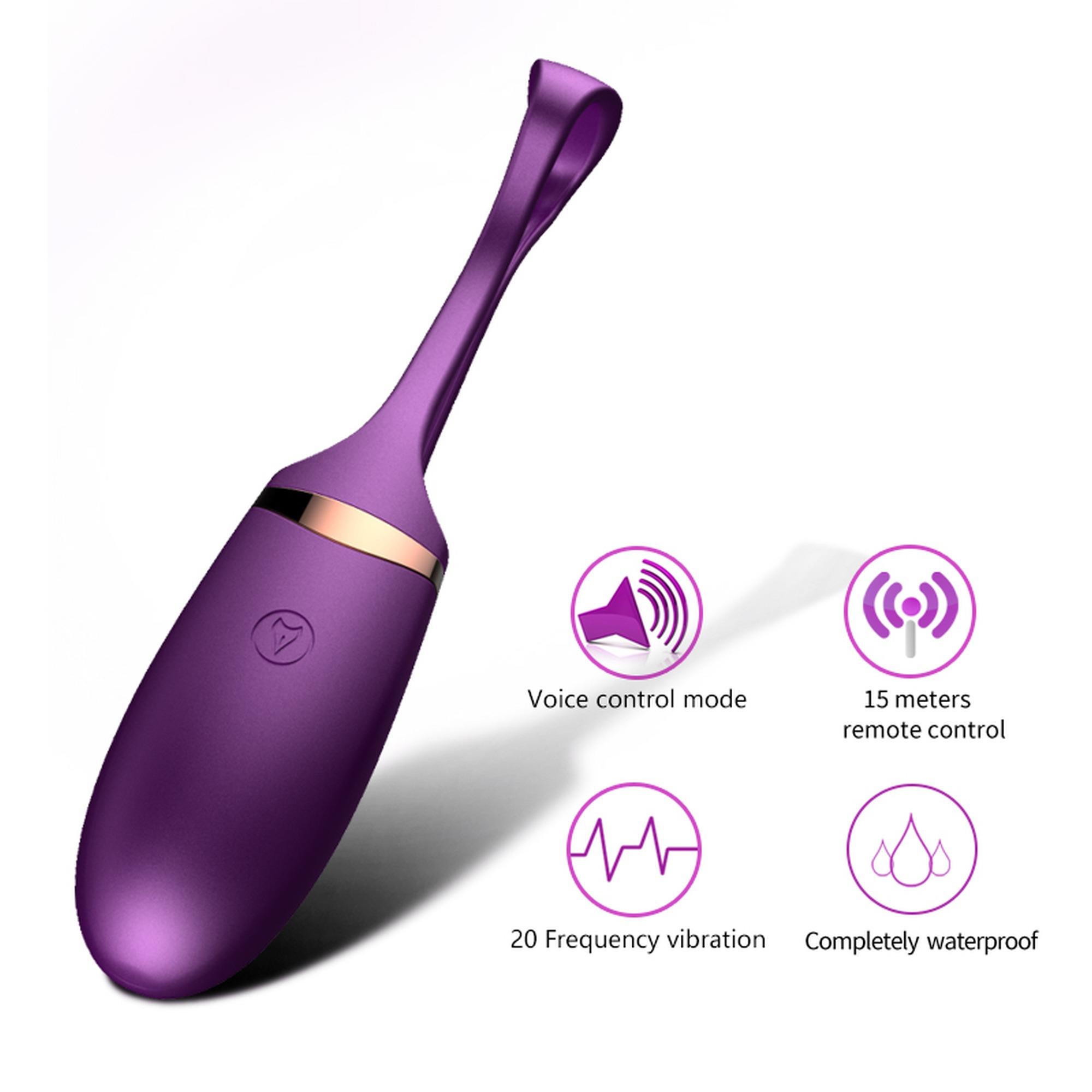 Jajko/Wibr-Vibrating Silicone Love Egg Usb 10 Function / Voice Control