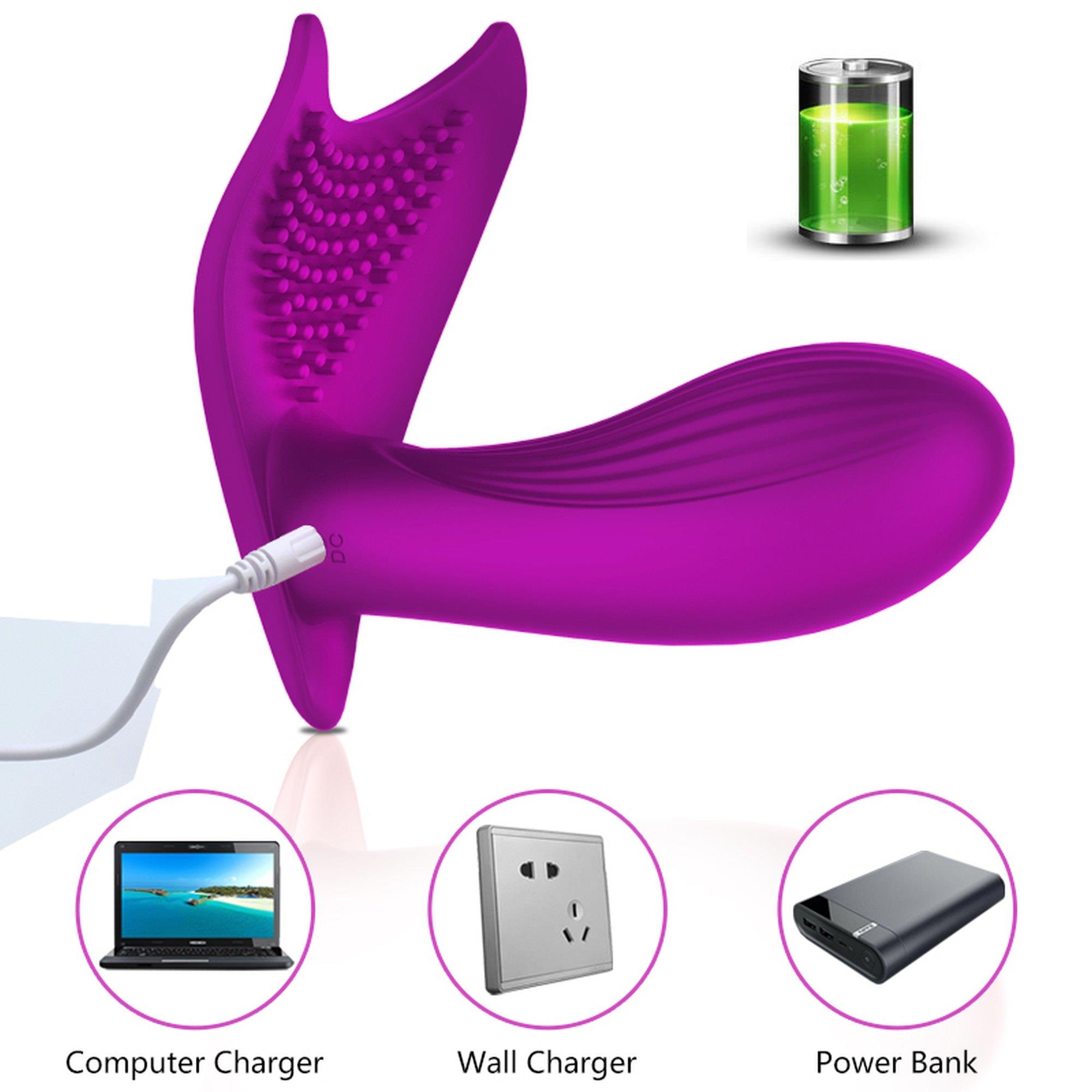 Stymulator-Silicone Panty Vibrator Usb 10 Function