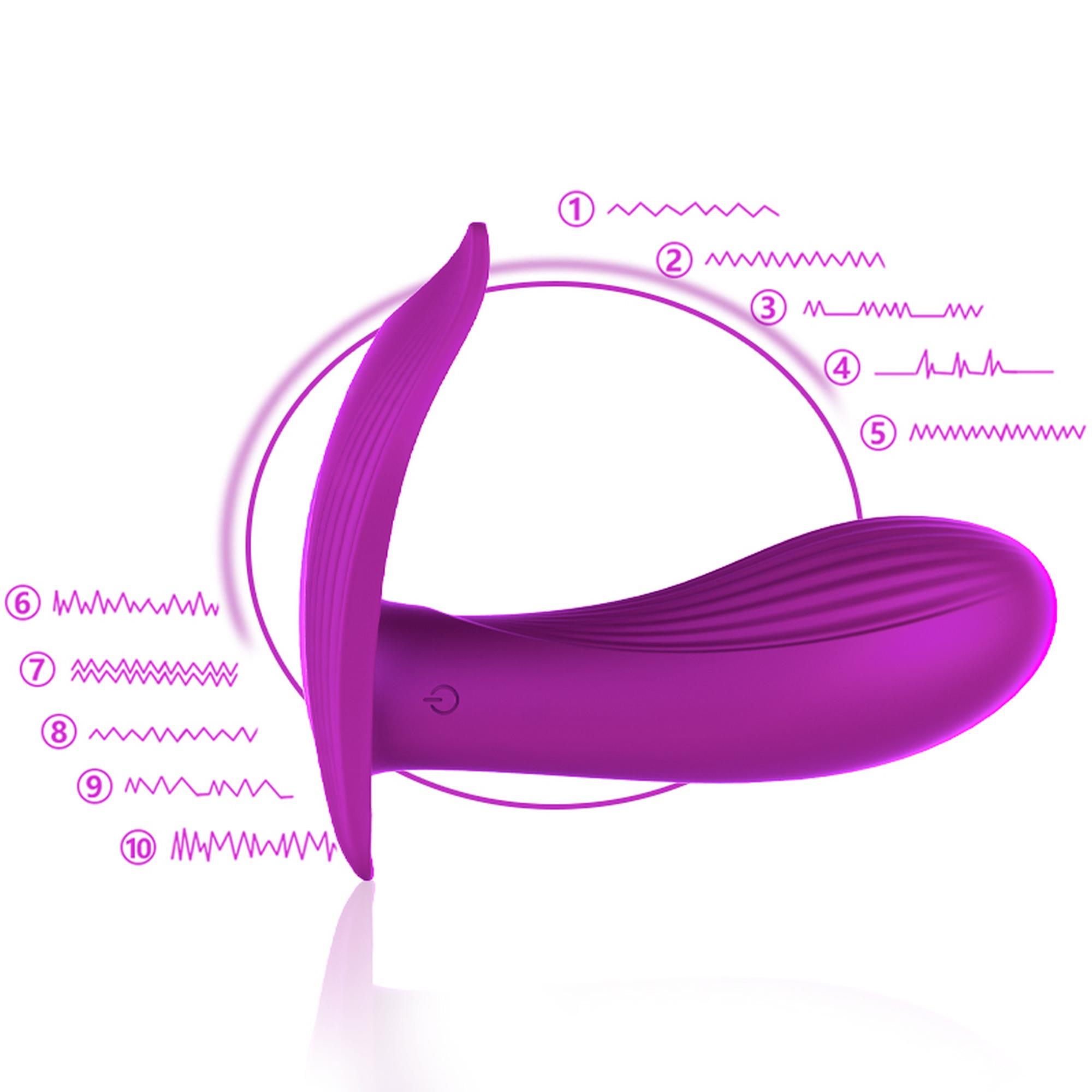 Stymulator-Silicone Panty Vibrator Usb 10 Function