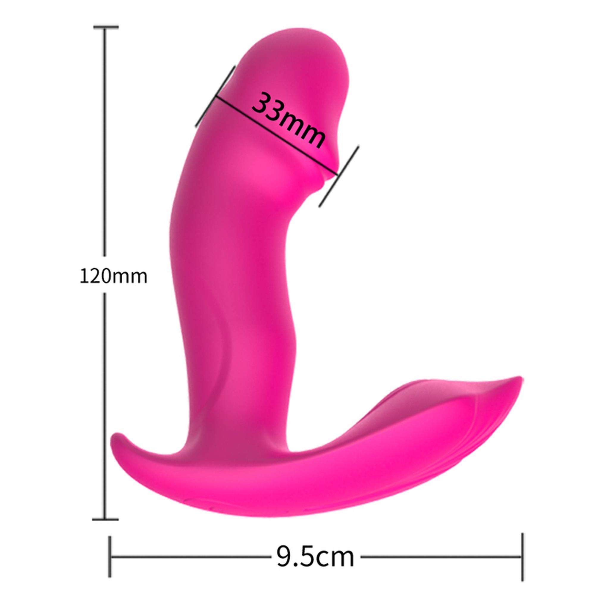 Stymulator-Silicone Panty Vibrator And Pulsator Usb 10 Function / Heating