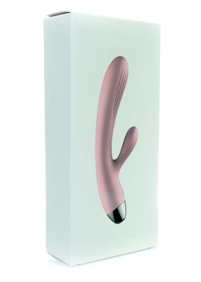 Wibrator- B -  Series, Silicone Vibrator Pink Usb 10 Function / Heating