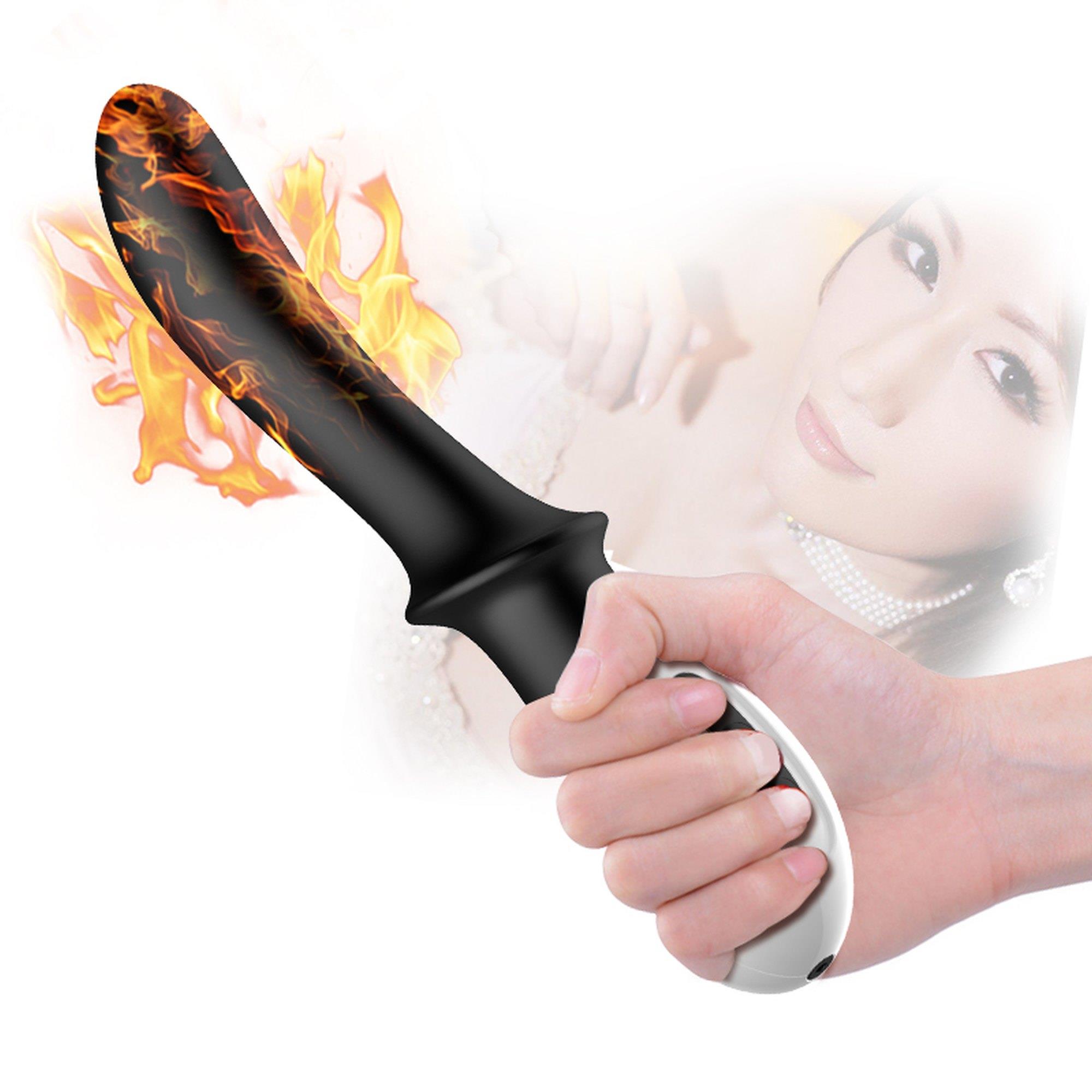 Wibrator-Silicone Prostate / G-Spot Massager Usb 10 Function / Heating