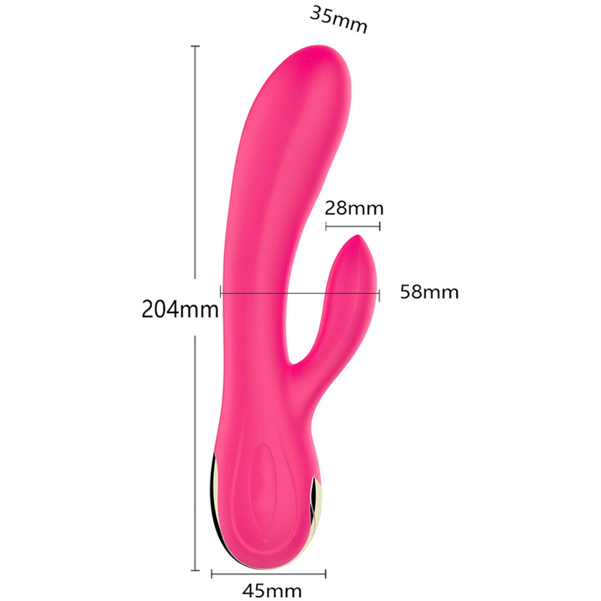 Wibrator-Silicone Vibrator Usb 7 Function + Booster / Heating