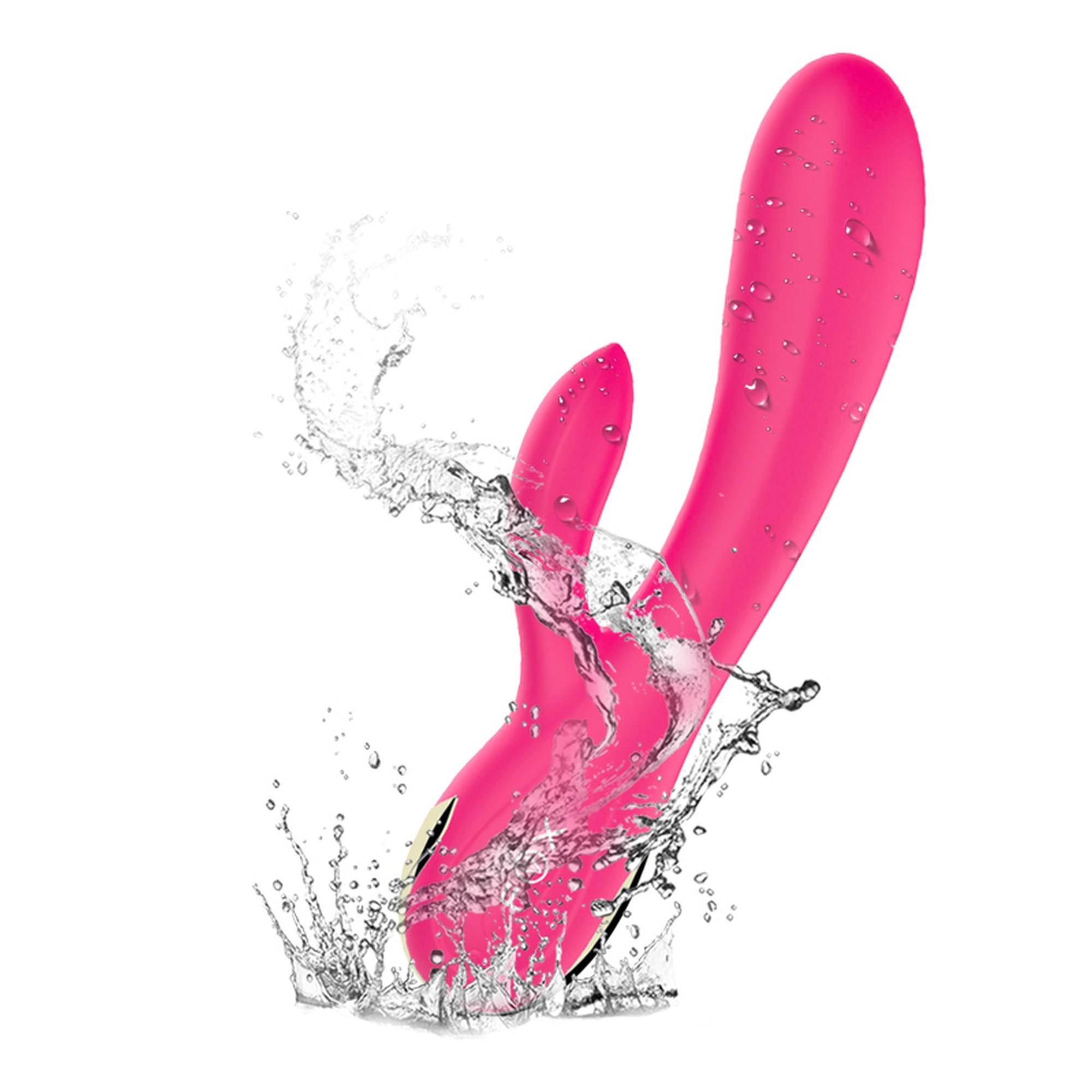 Wibrator-Silicone Vibrator Usb 7 Function + Booster / Heating