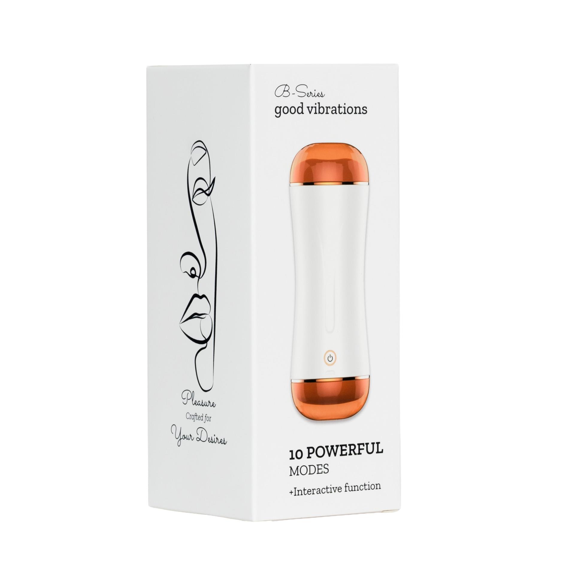 Masturbator - B - Series - Vibrating Masturbation Cup Usb 10 Function +