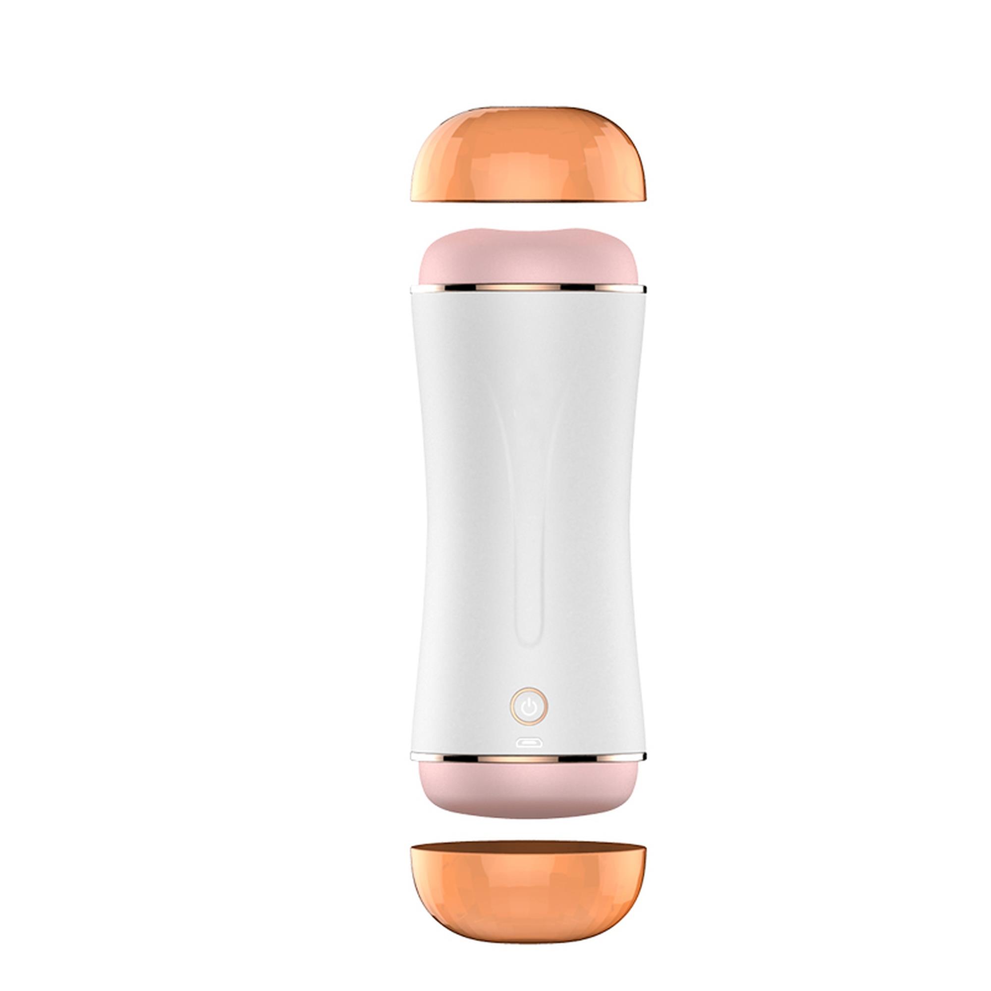 Masturbator-Boss Series-Vibrating Masturbation Cup USB 10 function + Interactive Function / Double Ends
