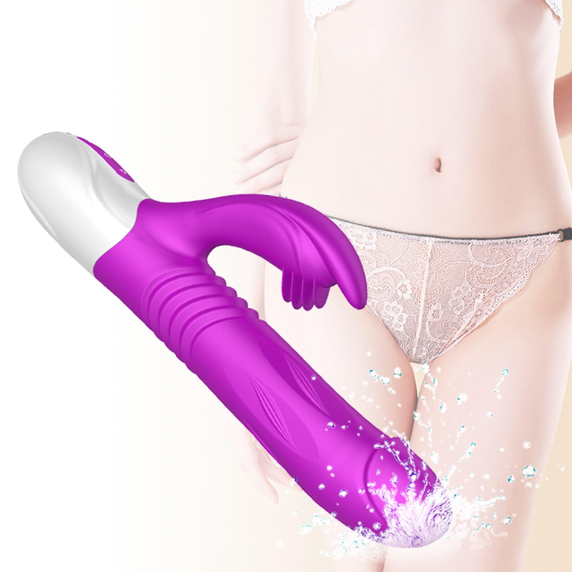 Wibrator-Silicone Vibrator Usb 10 Function + Expander And Thrusting Functio