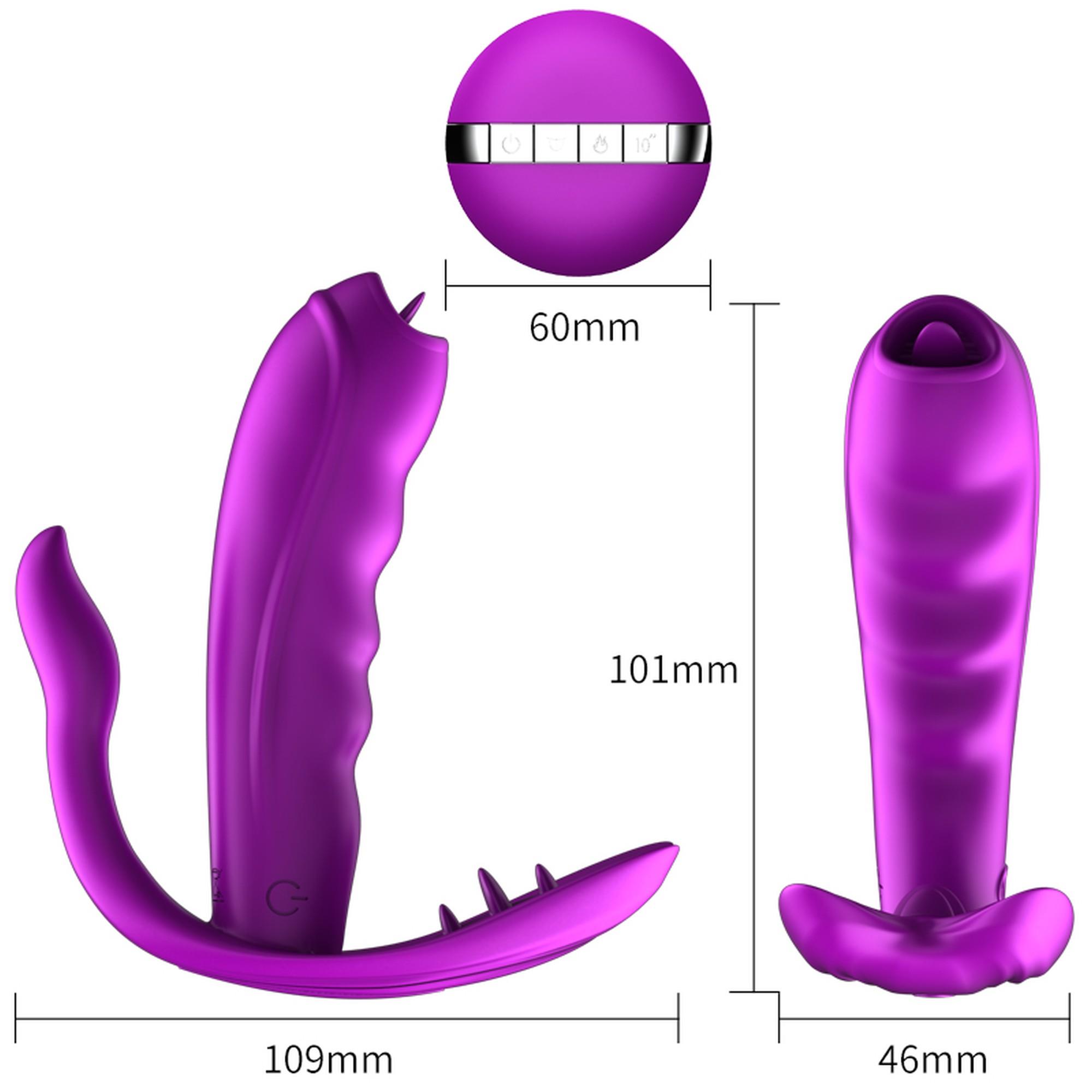 Stymulator-Silicone Panty Vibrator Usb 7 Function / Heating
