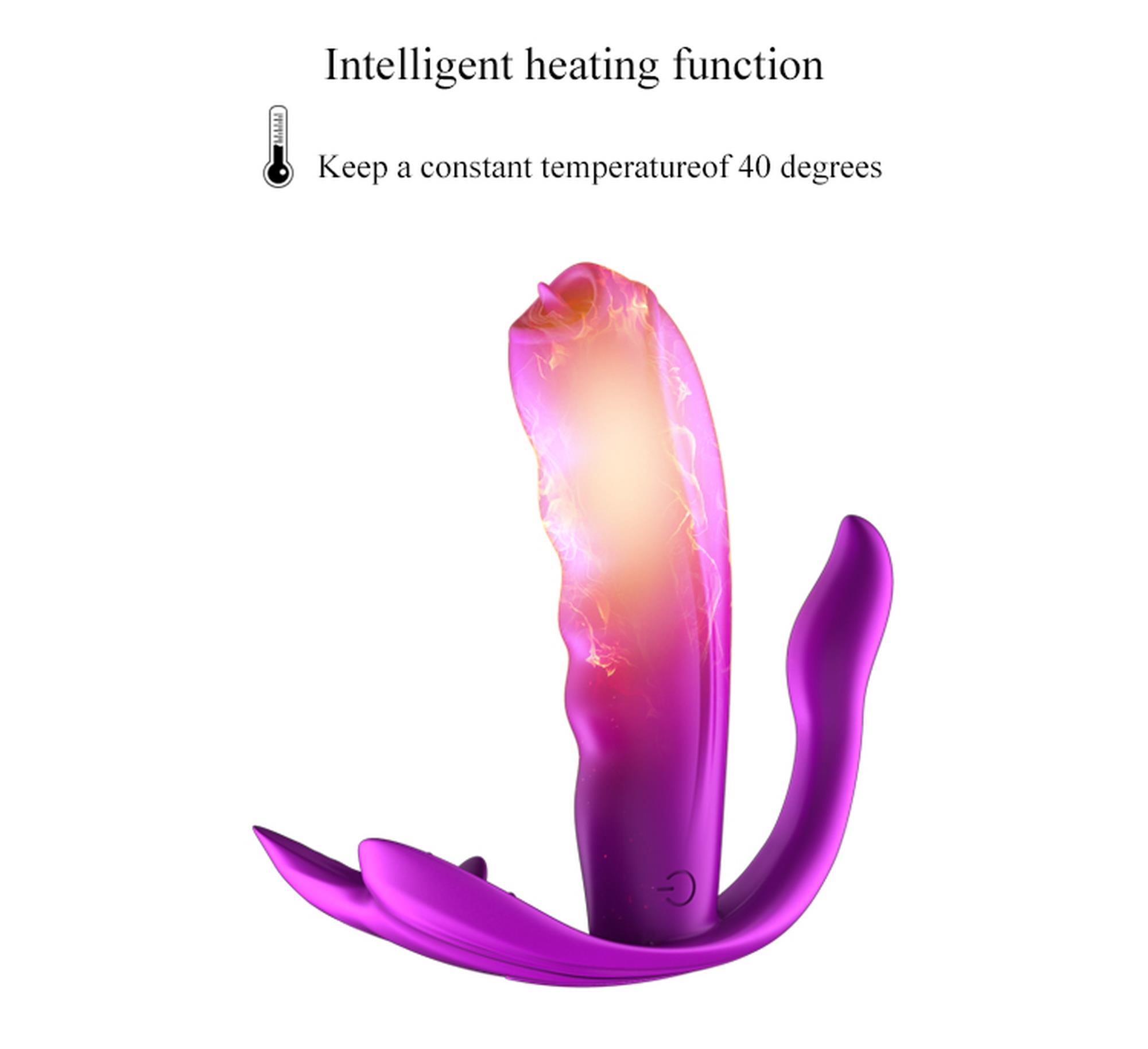 Stymulator-Silicone Panty Vibrator Usb 7 Function / Heating