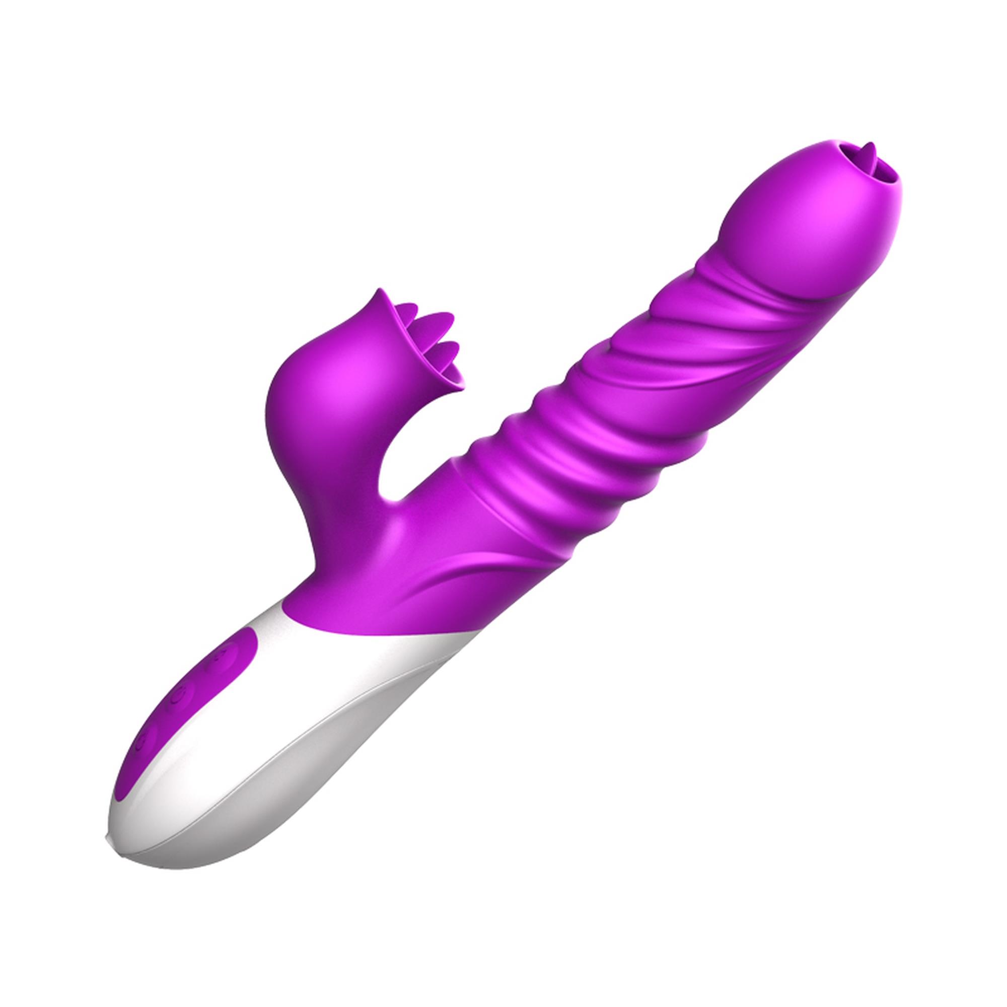 Wibrator-Silicone Vibrator Usb 10 Function And Thrusting Function / Heating